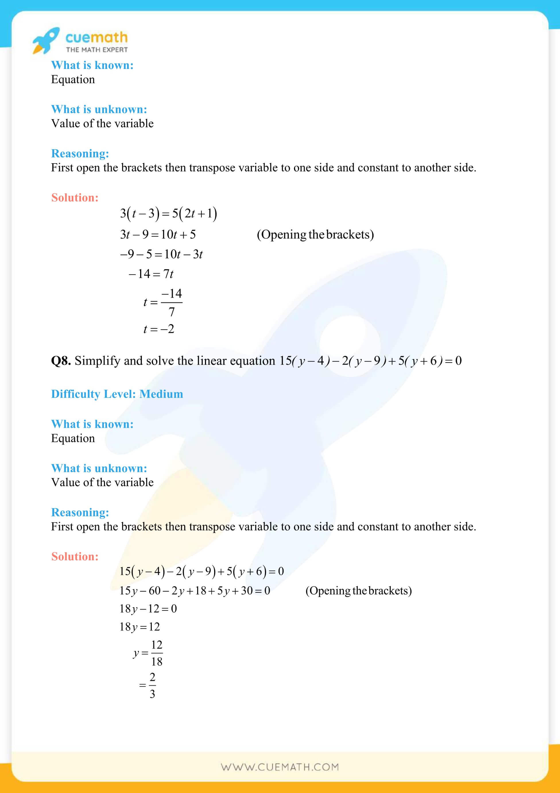NCERT Solutions Class 8 Math Chapter 2 Linear Equations In One Variable 37