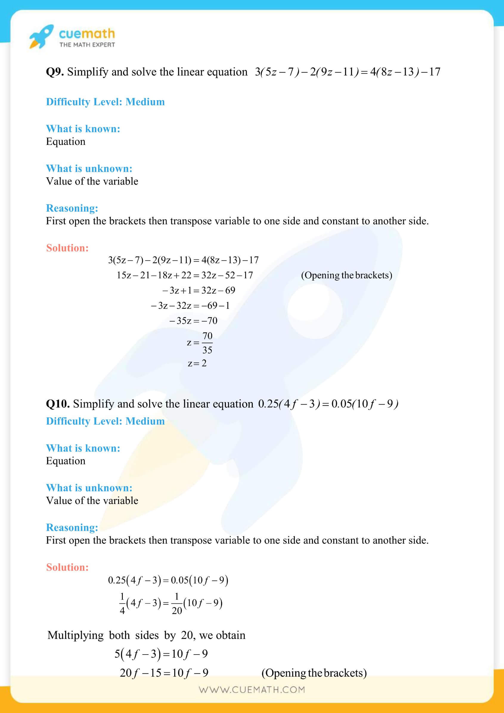 NCERT Solutions Class 8 Math Chapter 2 Exercise 2.5 38