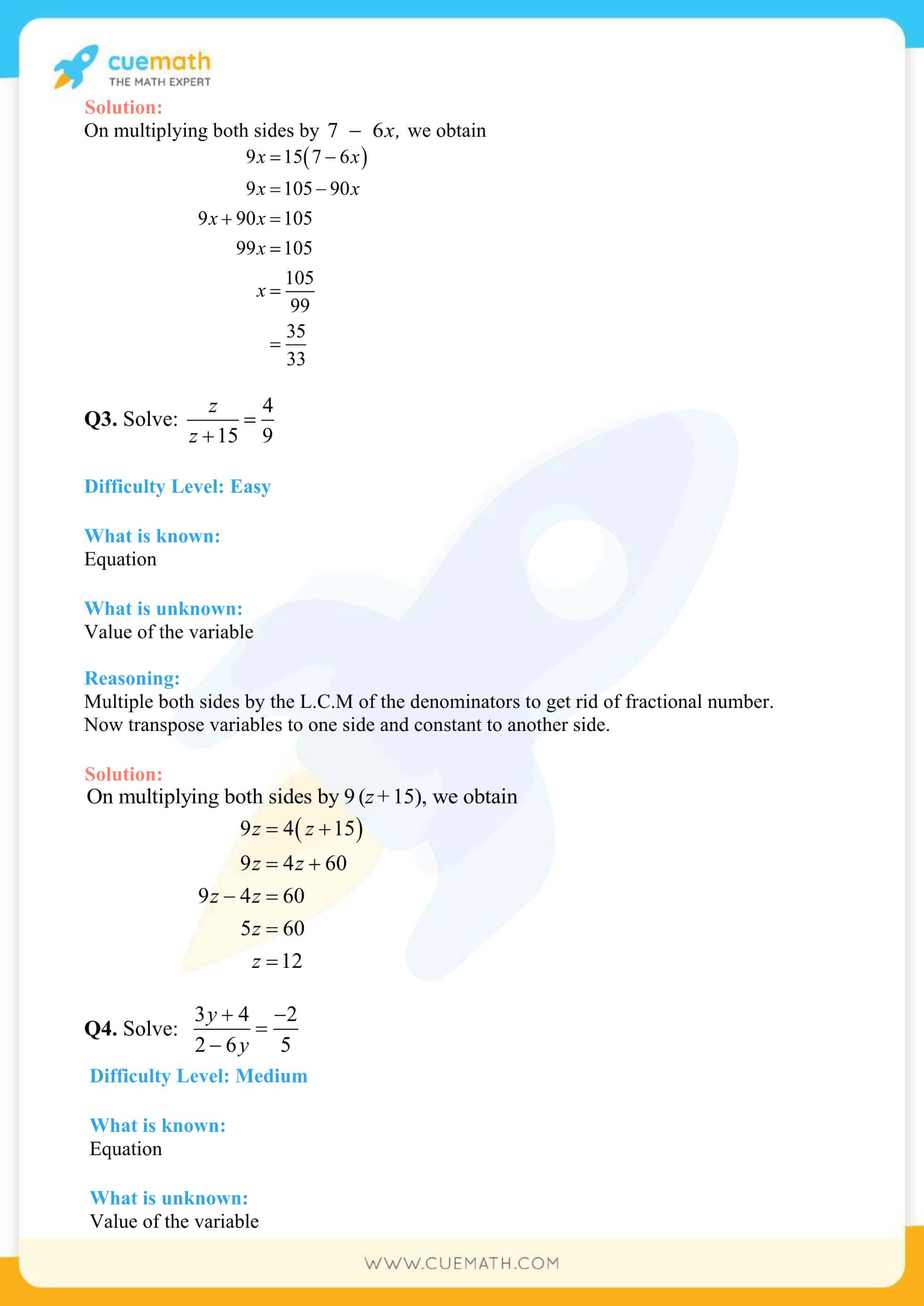 NCERT Solutions Class 8 Math Chapter 2 Exercise 2.6 41