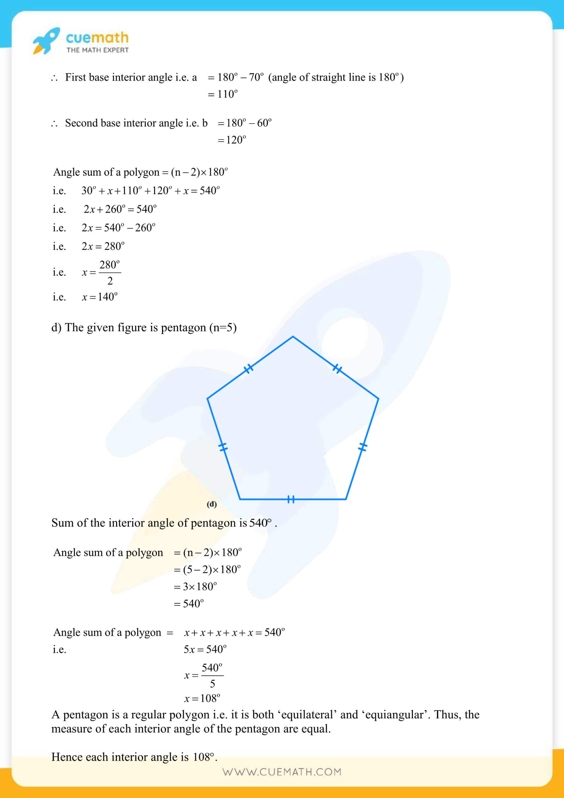 NCERT Solutions Class 8 Math Chapter 3 Exercise 3.1 10