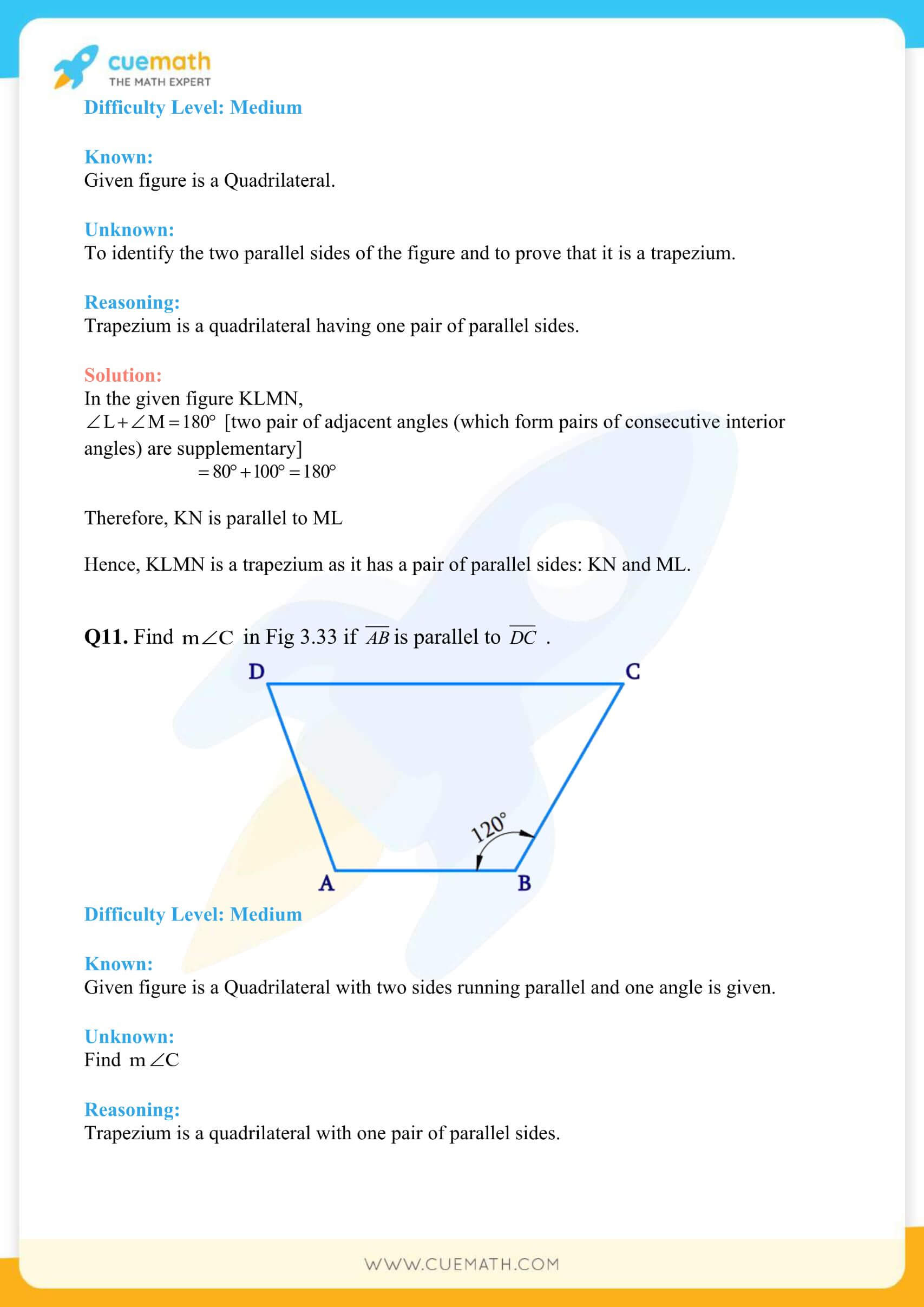 NCERT Solutions Class 8 Math Chapter 3 Exercise 3.3 35