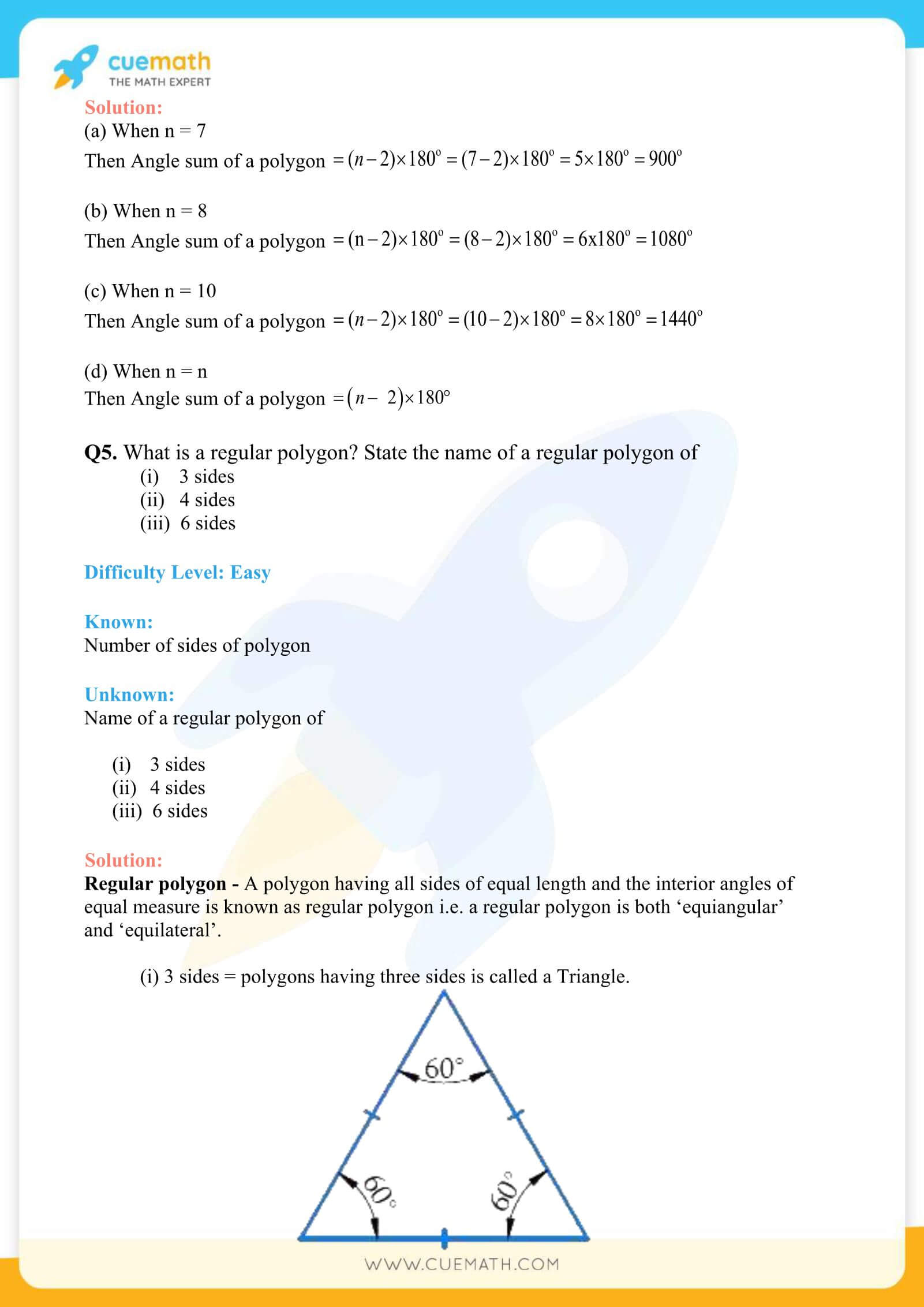 NCERT Solutions Class 8 Math Chapter 3 Exercise 3.1 6