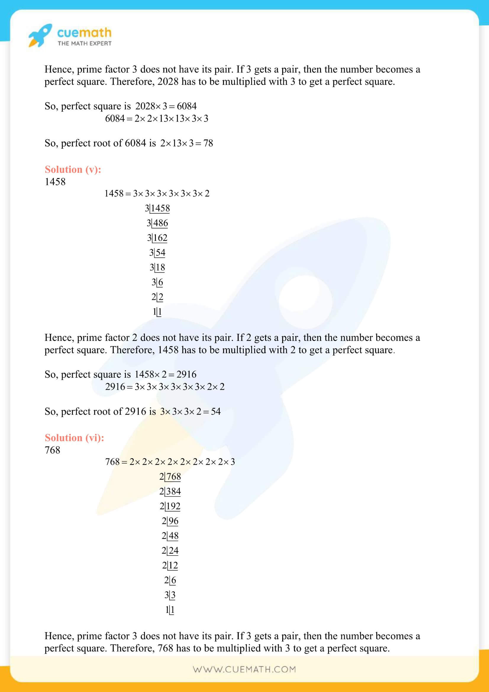 NCERT Solutions Class 8 Math Chapter 6 Squares And Square Roots 20
