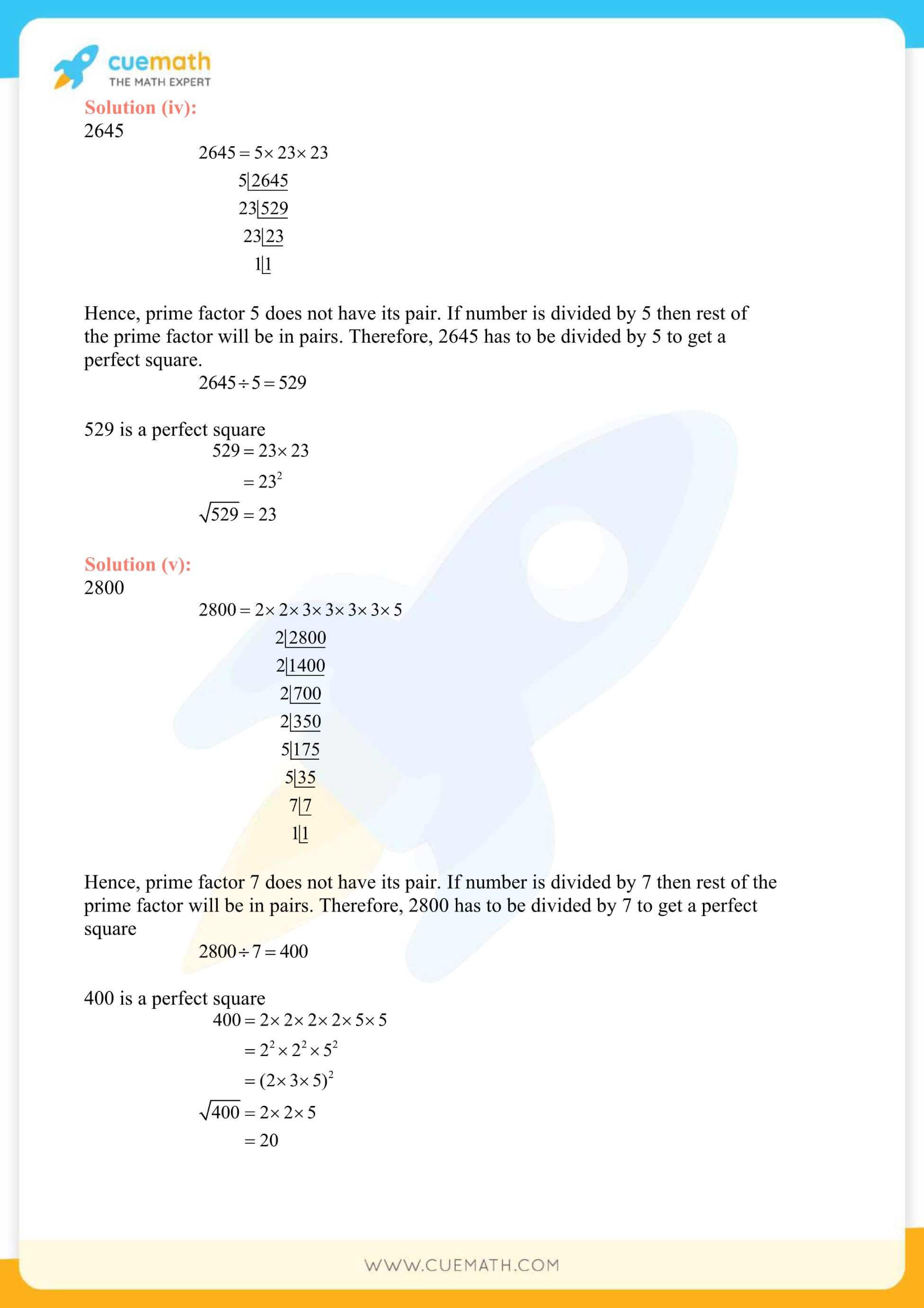 NCERT Solutions Class 8 Math Chapter 6 Squares And Square Roots 23