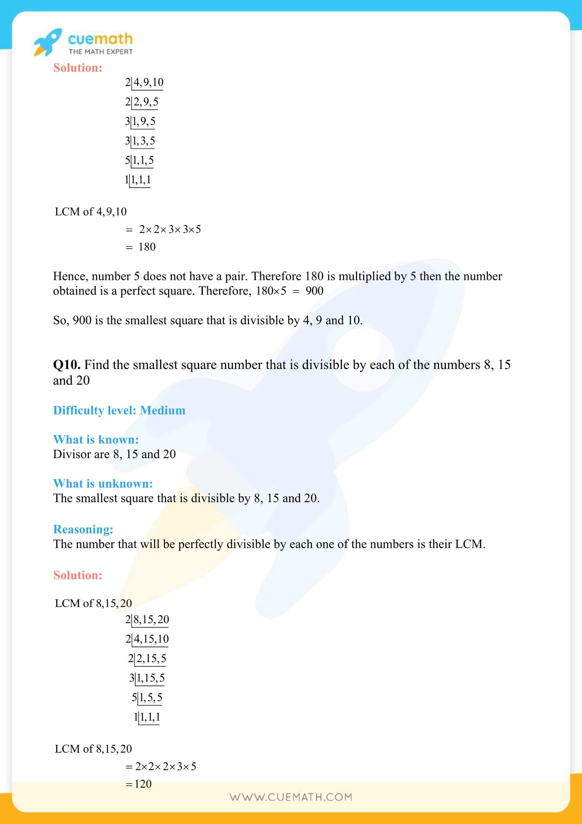 NCERT Solutions Class 8 Math Chapter 6 Squares And Square Roots 27