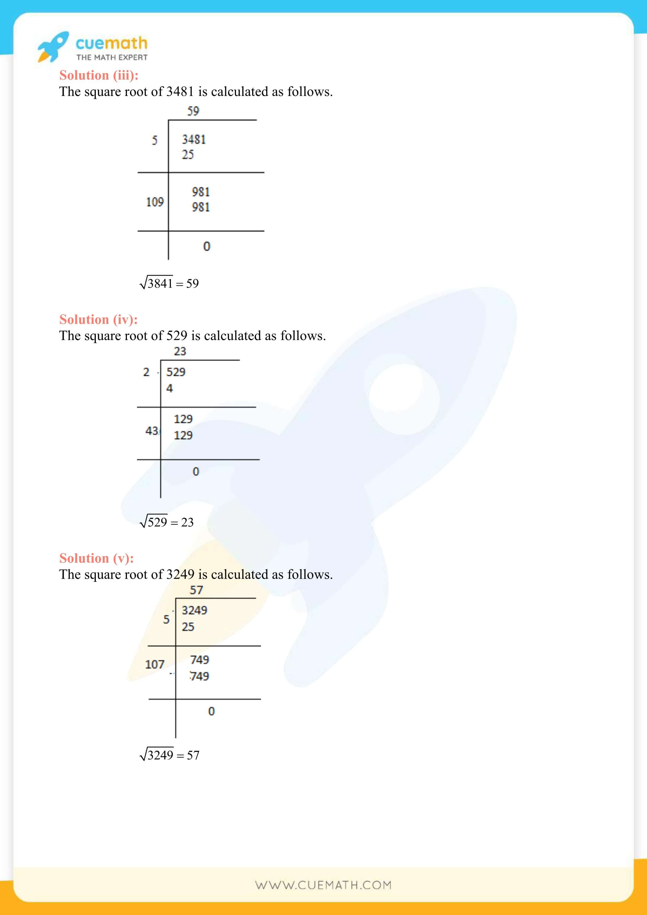 NCERT Solutions Class 8 Math Chapter 6 Squares And Square Roots 30