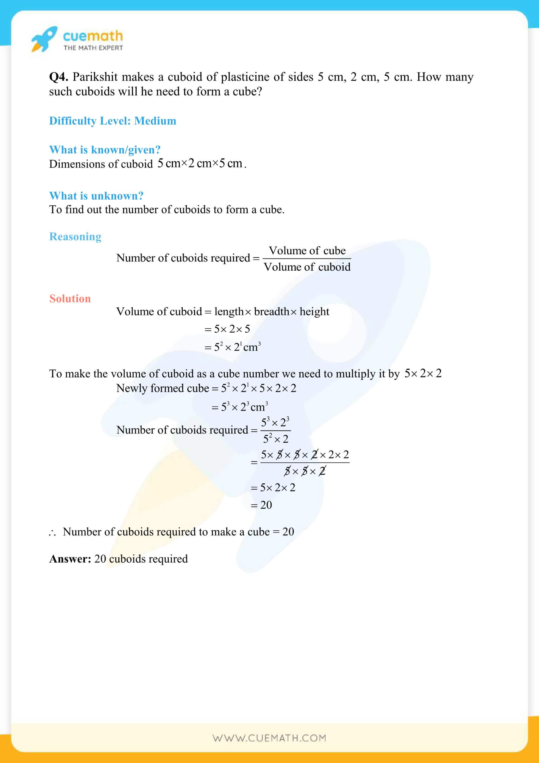 NCERT Solutions Class 8 Math Chapter 7 Exercise 7.1 10