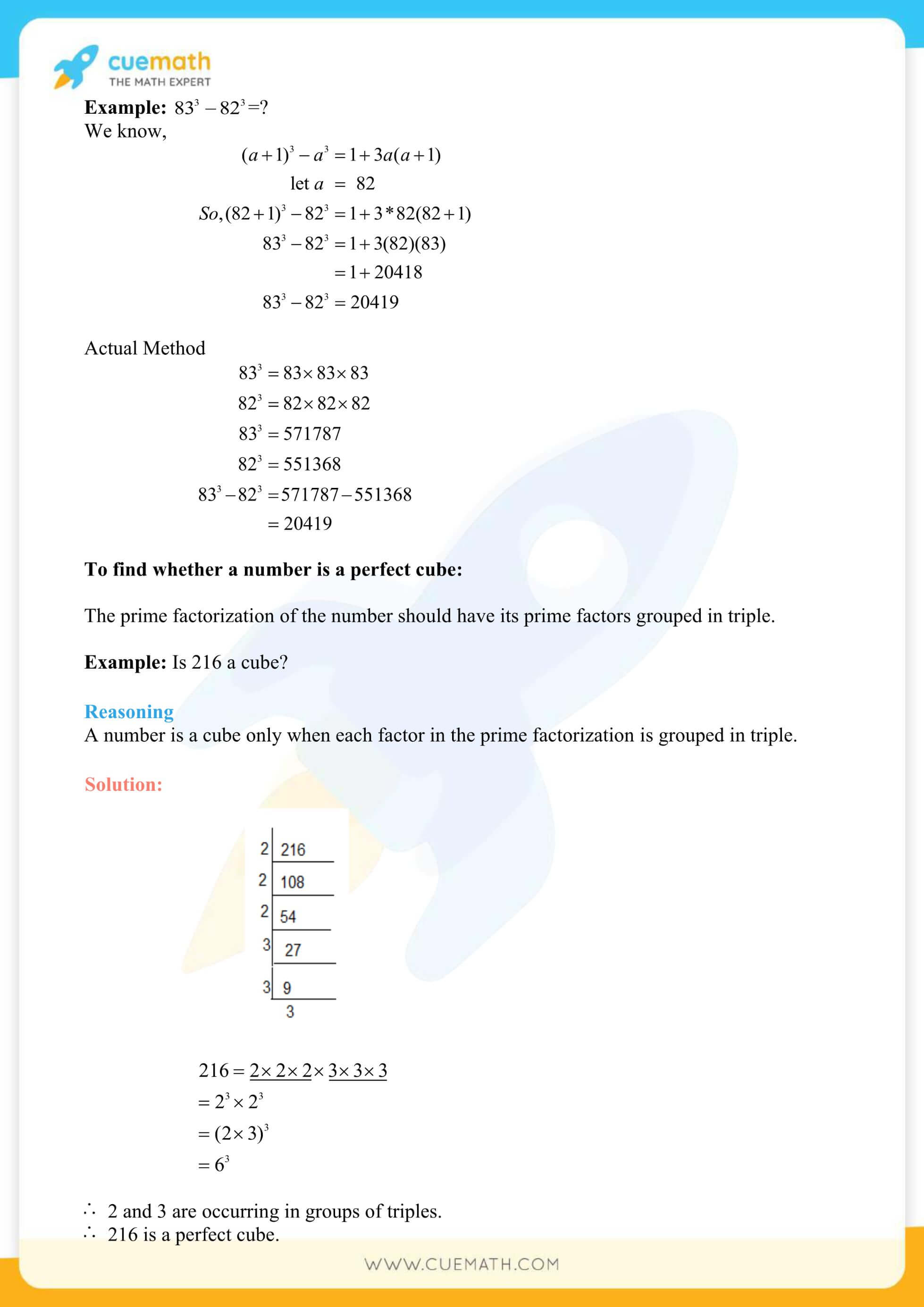 NCERT Solutions Class 8 Math Chapter 7 Cubes And Cube Roots 2