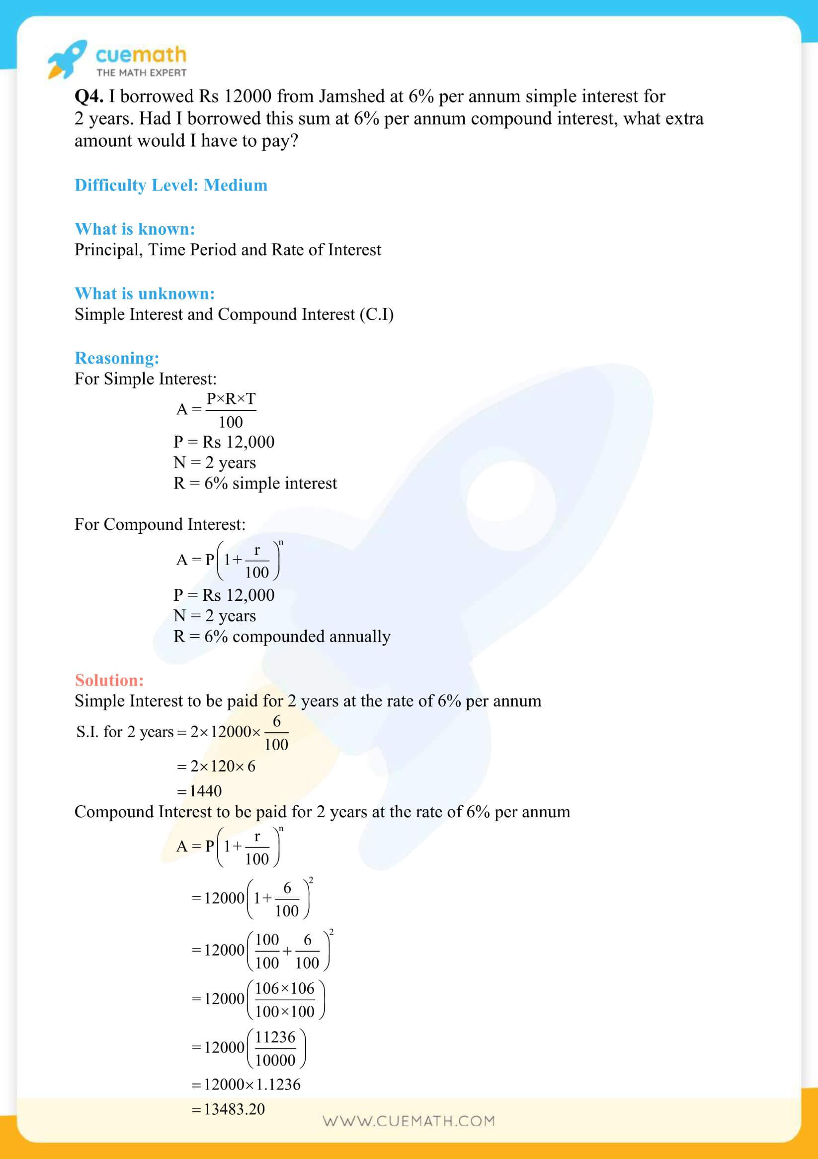 NCERT Solutions Class 8 Math Chapter 8 Comparing Quantities 22
