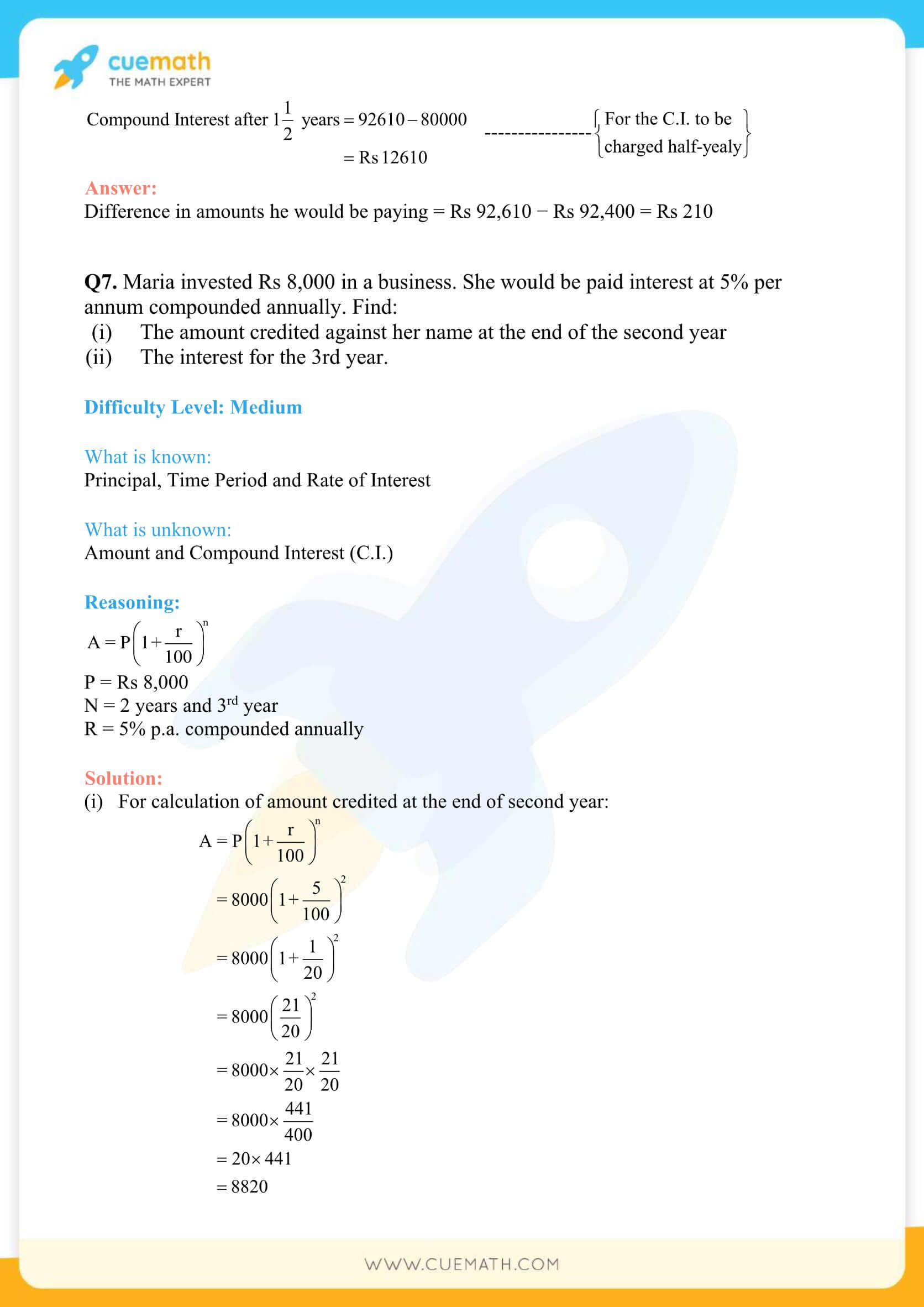 NCERT Solutions Class 8 Math Chapter 8 Comparing Quantities 26