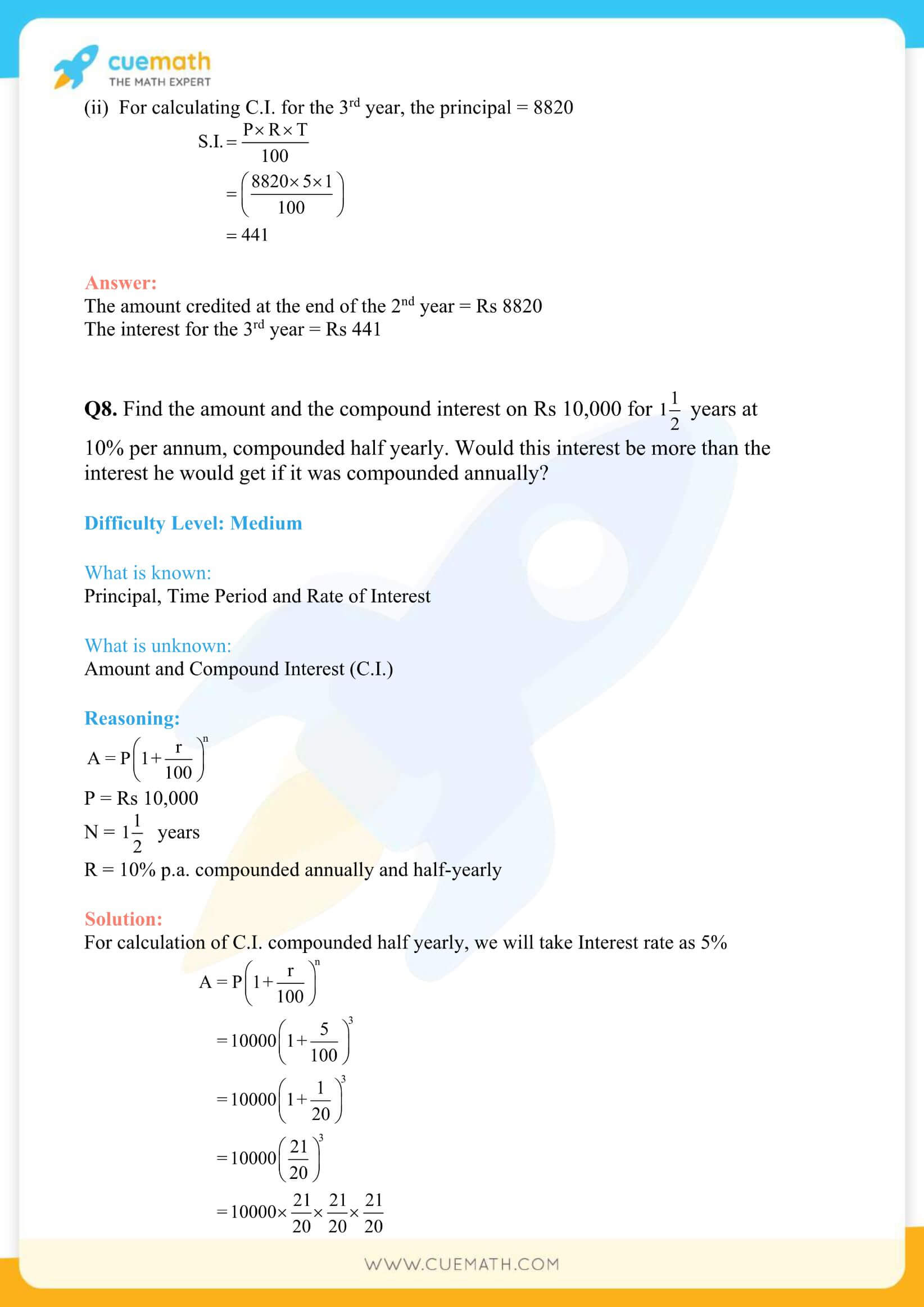 NCERT Solutions Class 8 Math Chapter 8 Comparing Quantities 27