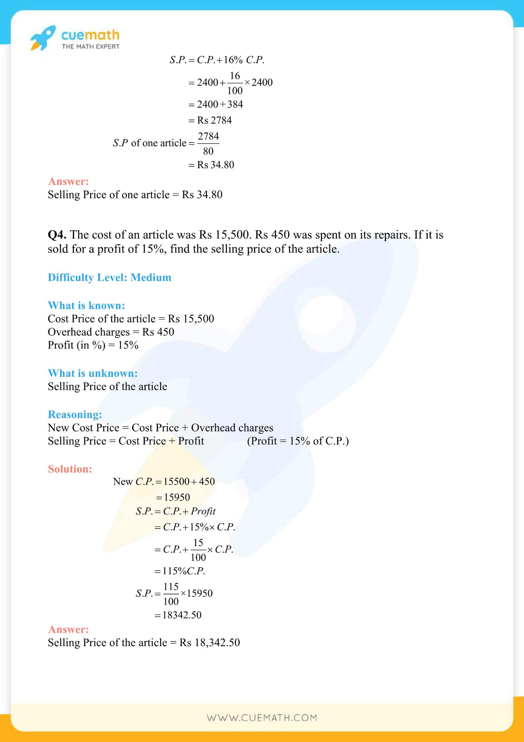 NCERT Solutions Class 8 Math Chapter 8 Exercise 8.2 9
