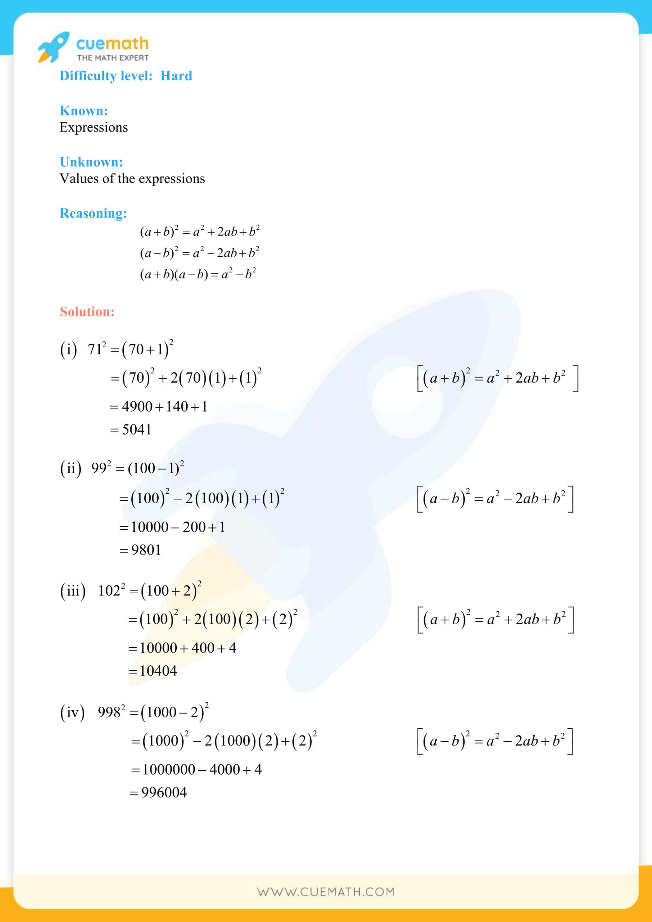 NCERT Solutions Class 8 Math Chapter 9 Algebraic Expressions And Identities 29