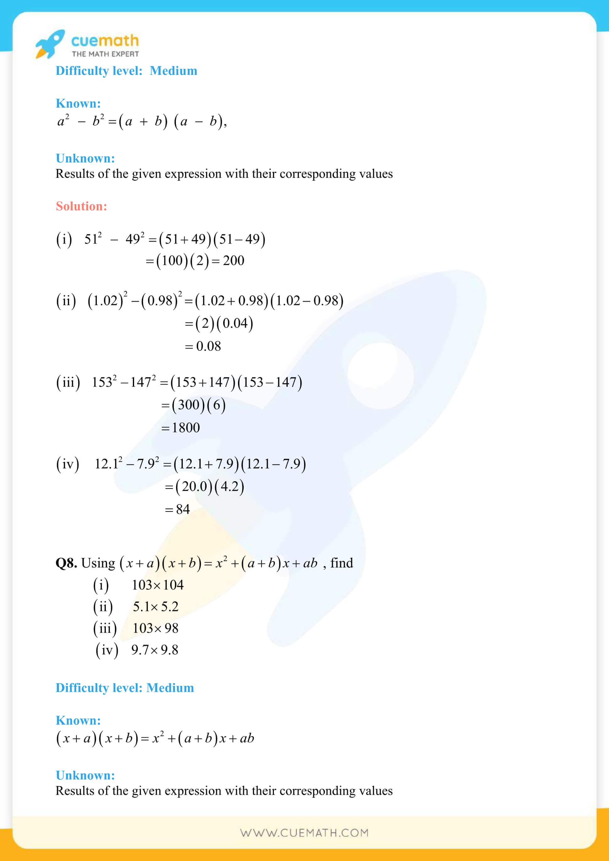 NCERT Solutions Class 8 Math Chapter 9 Algebraic Expressions And Identities 31