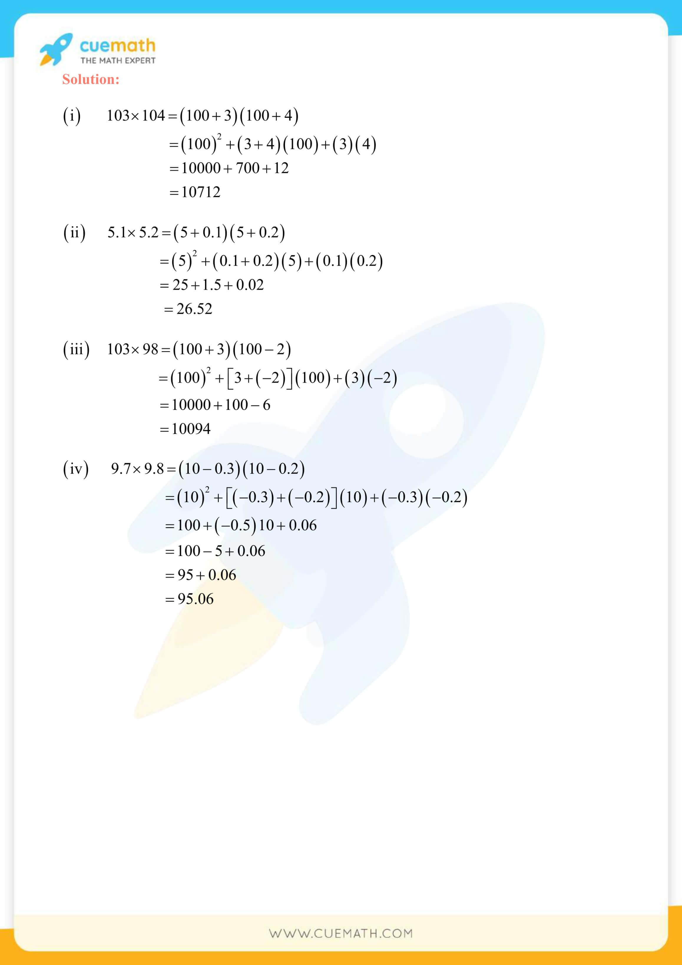 NCERT Solutions Class 8 Math Chapter 9 Algebraic Expressions And Identities 32
