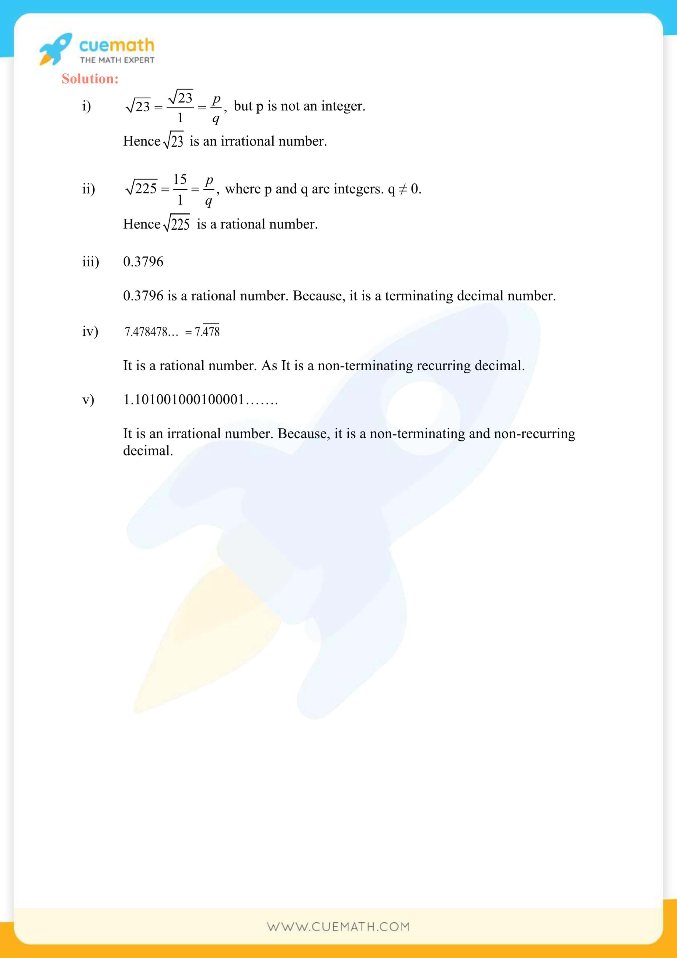 NCERT Solutions Class 9 Math Chapter 1 Number System 14
