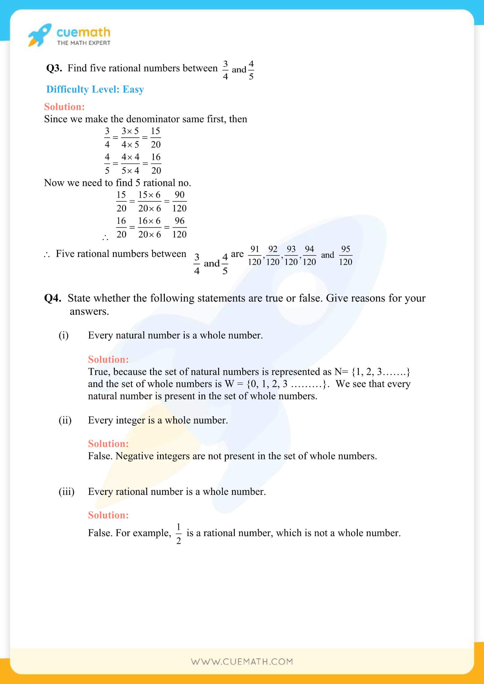 NCERT Solutions Class 9 Math Chapter 1 Exercise 1.1 2
