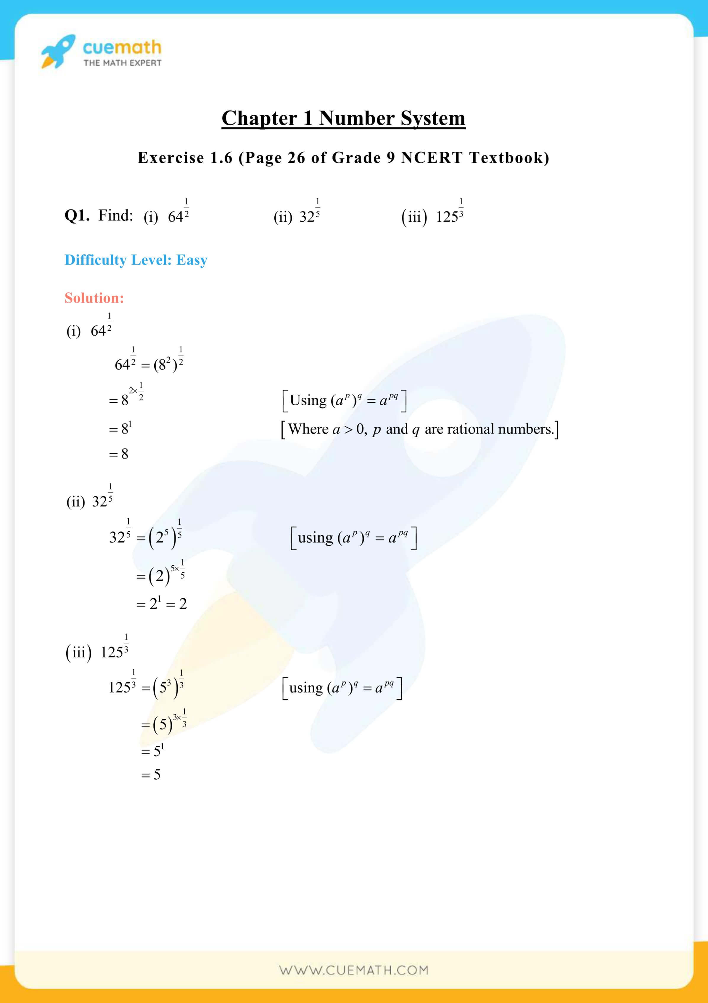 NCERT Solutions Class 9 Math Chapter 1 Exercise 1.6 22