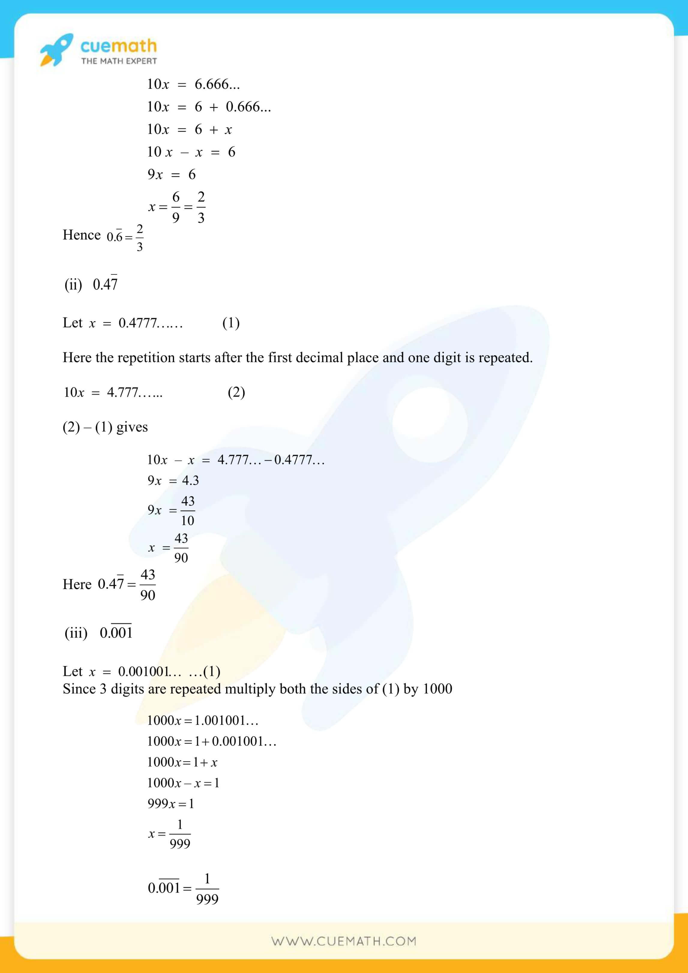 NCERT Solutions Class 9 Math Chapter 1 Exercise 1.3 9