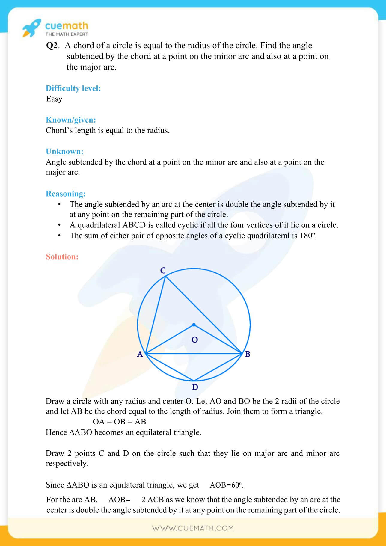 NCERT Solutions Class 9 Math Chapter 10 Circles 21