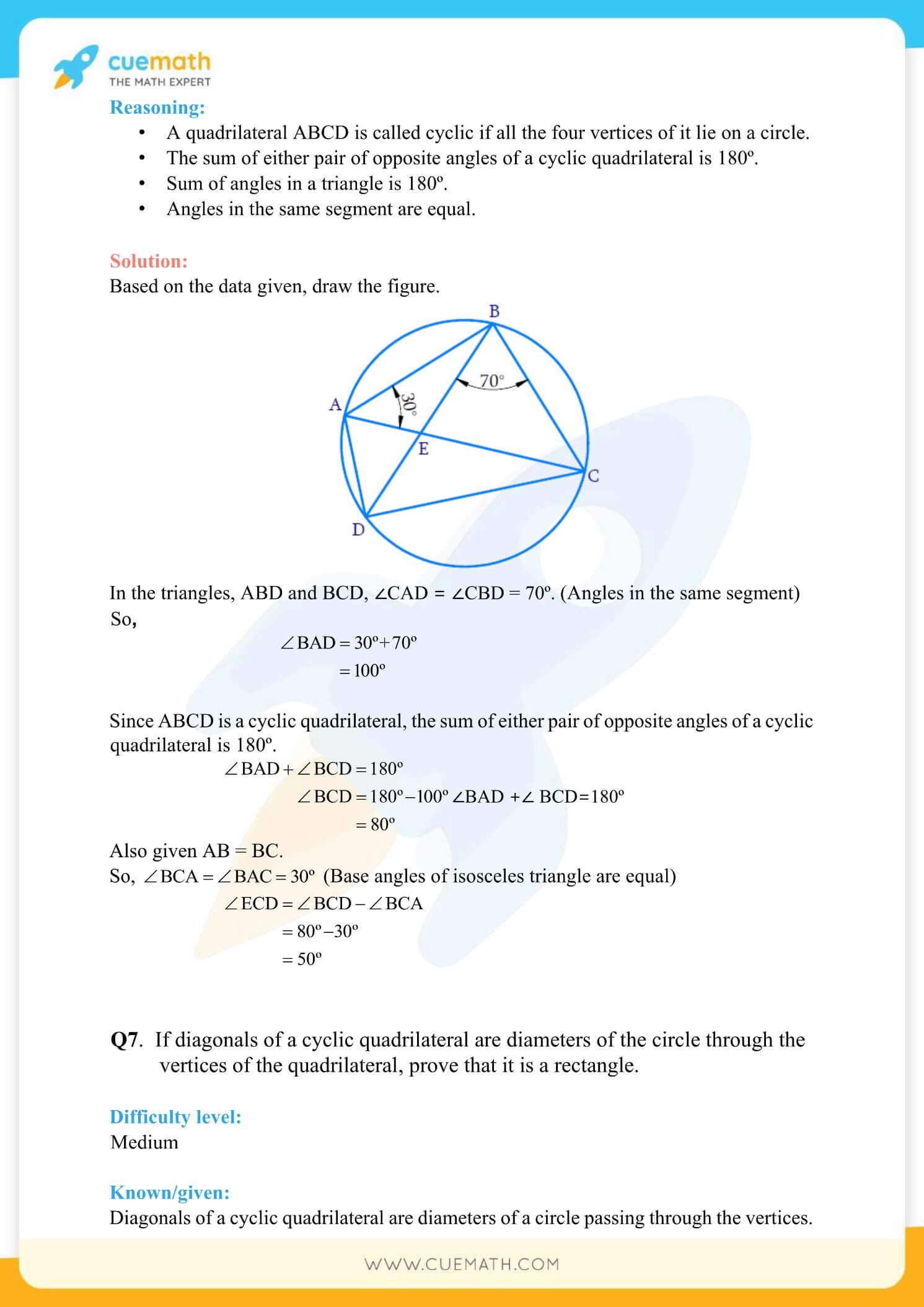 NCERT Solutions Class 9 Math Chapter 10 Exercise 10.5 26