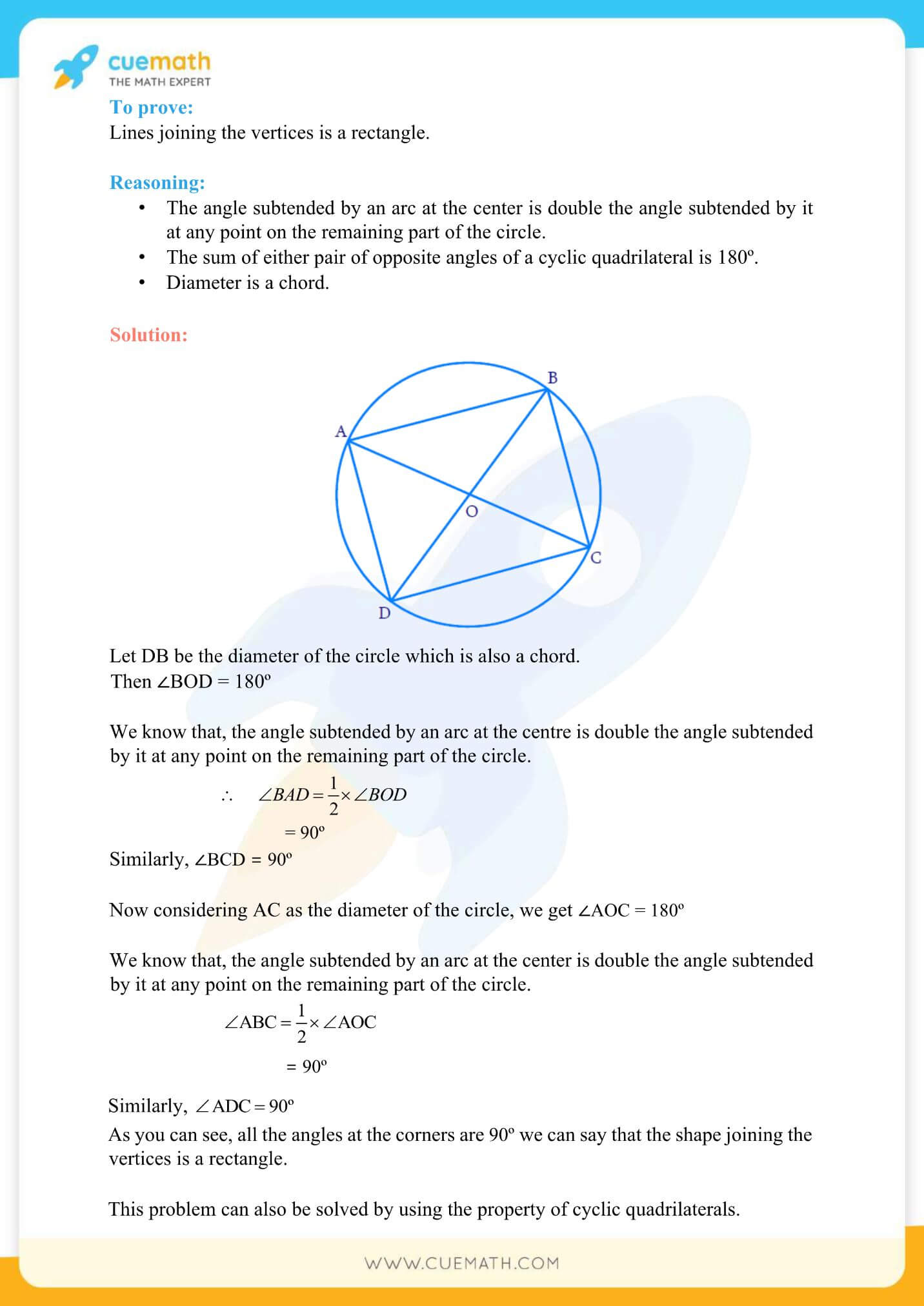 NCERT Solutions Class 9 Math Chapter 10 Circles 27