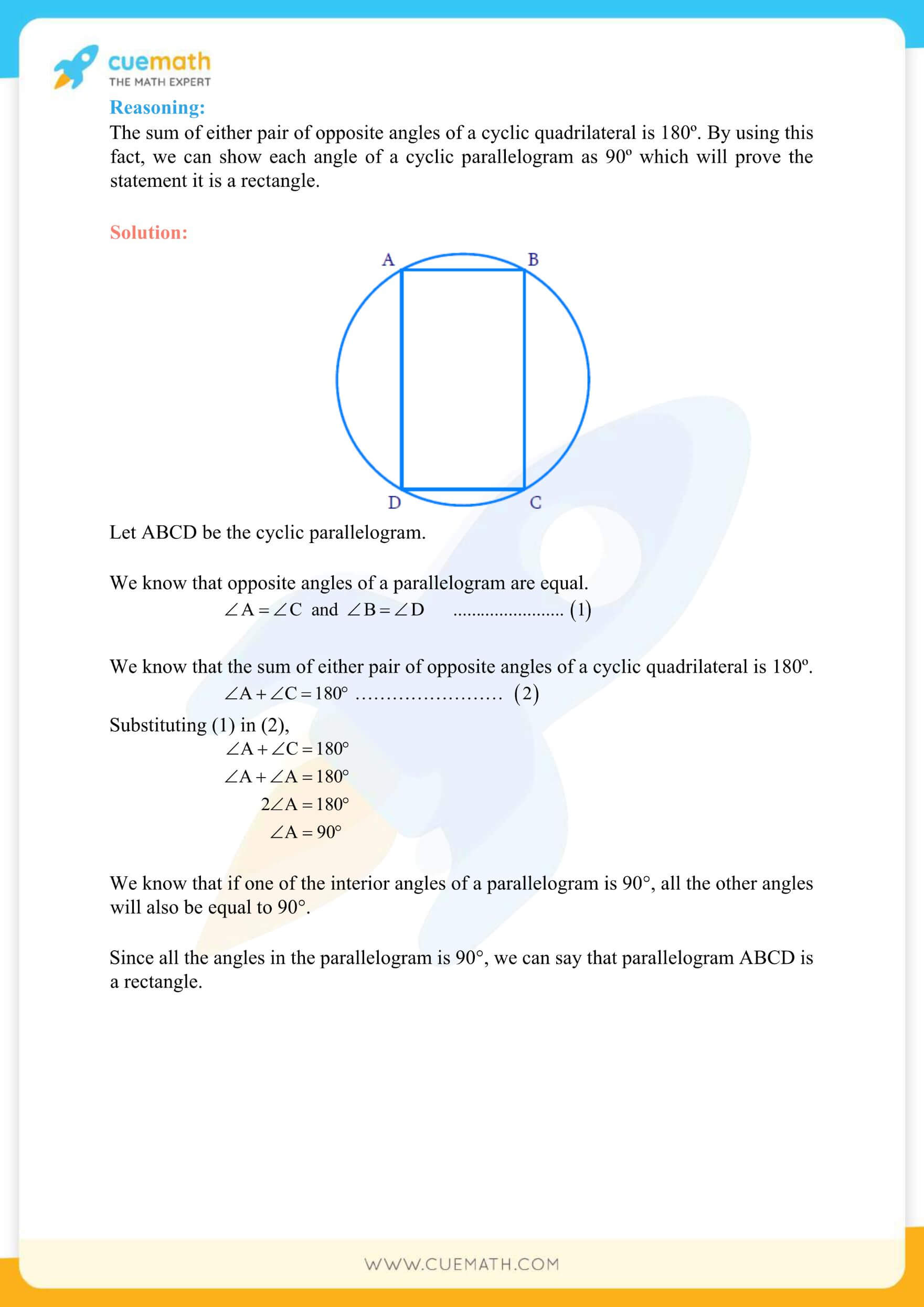NCERT Solutions Class 9 Math Chapter 10 Exercise 10.5 32