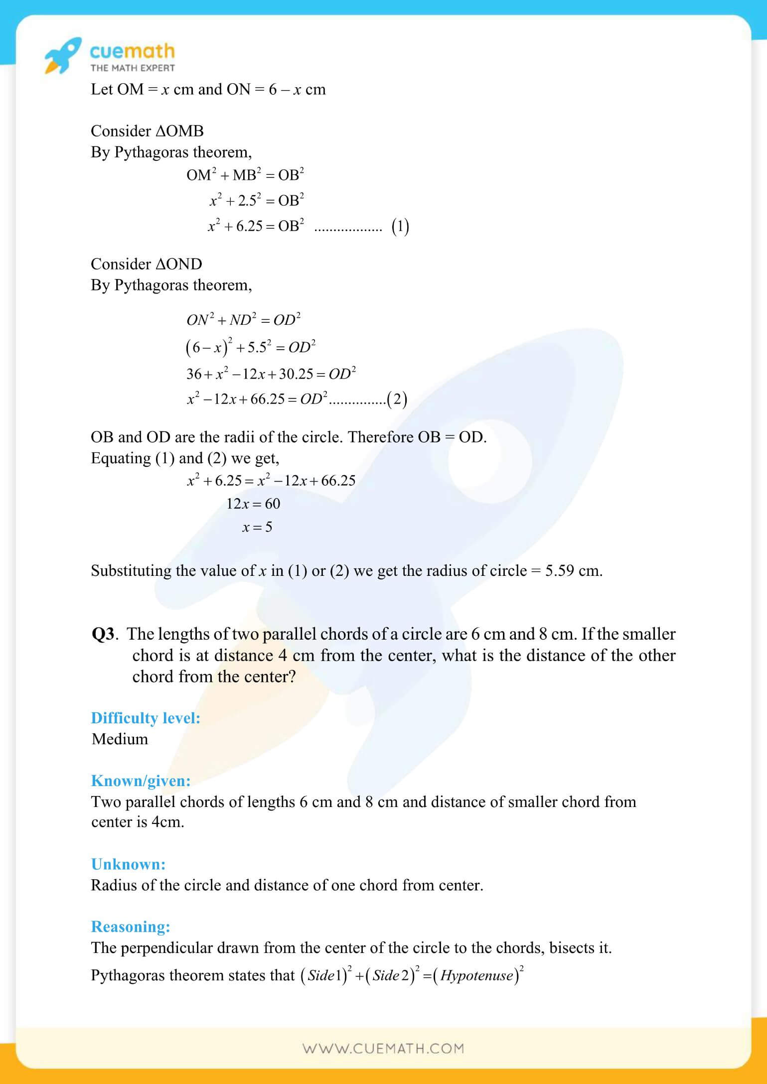 NCERT Solutions Class 9 Math Chapter 10 Circles 35