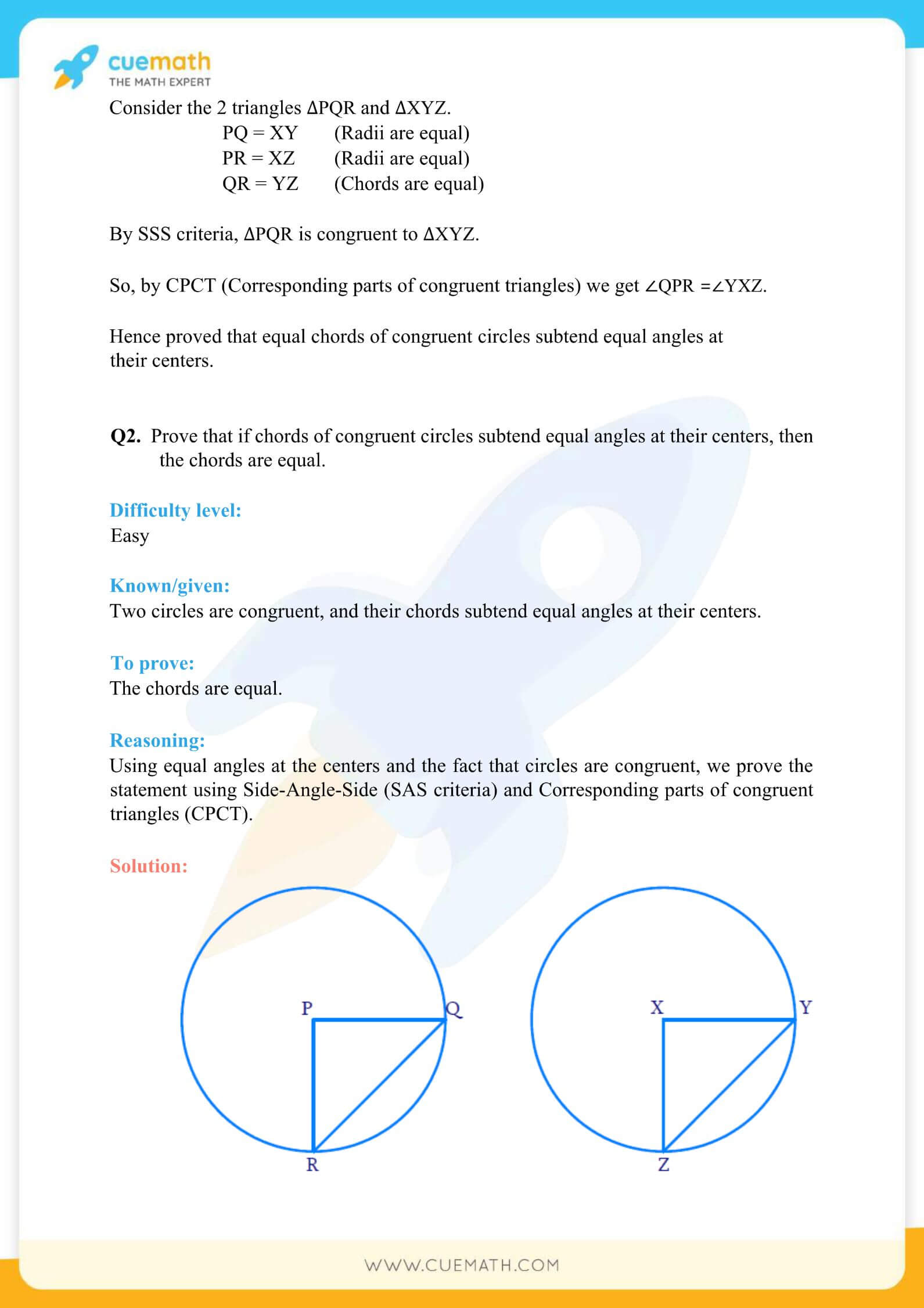 NCERT Solutions Class 9 Math Chapter 10 Exercise 10.2 6