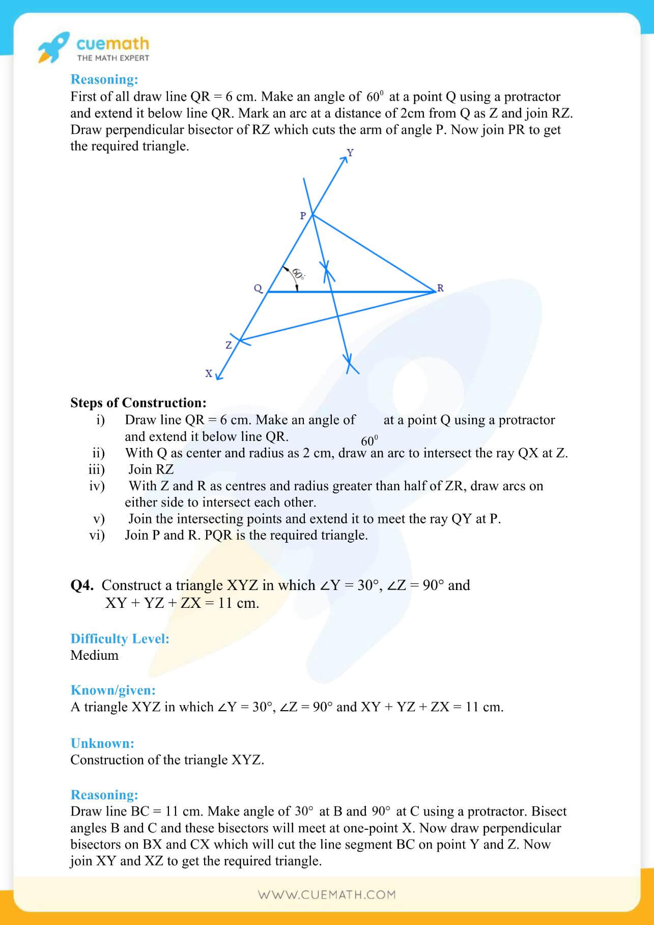 NCERT Solutions Class 9 Math Chapter 11 Constructions 12