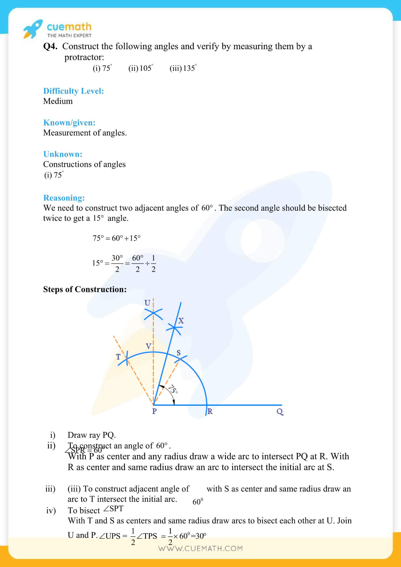NCERT Solutions Class 9 Math Chapter 11 Exercise 11.1 6