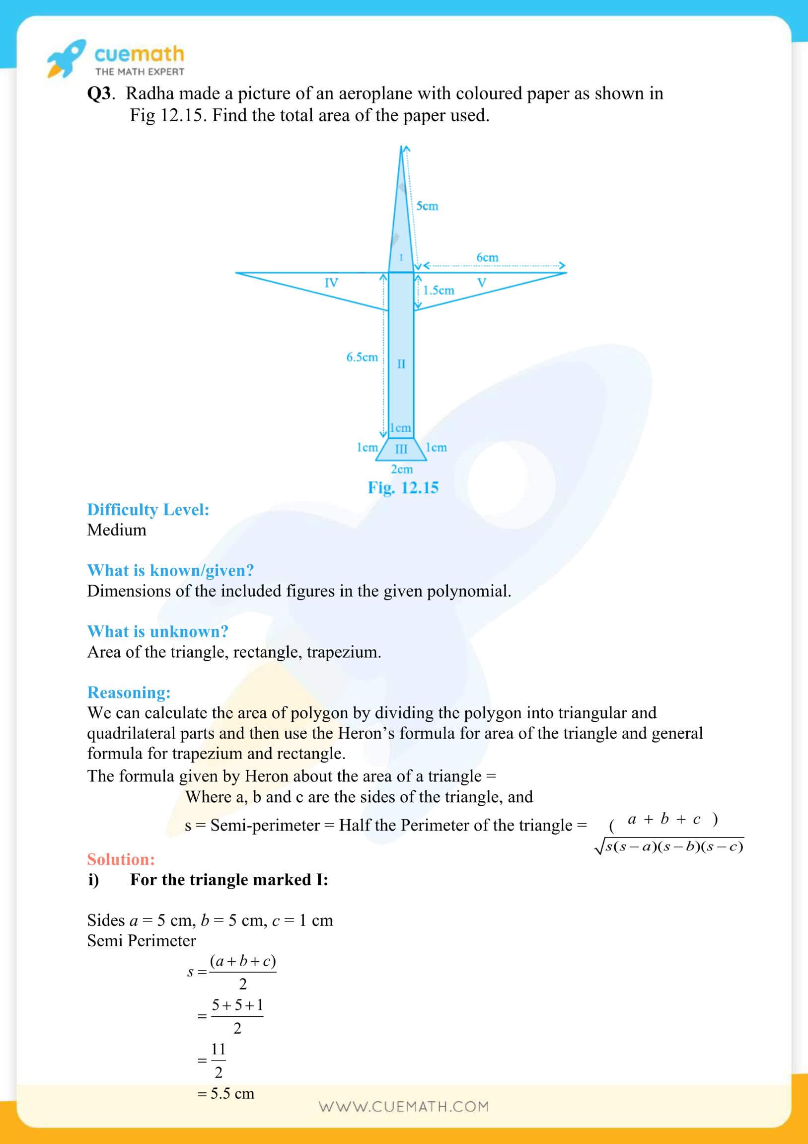 NCERT Solutions Class 9 Math Chapter 12 Herons Formula 11