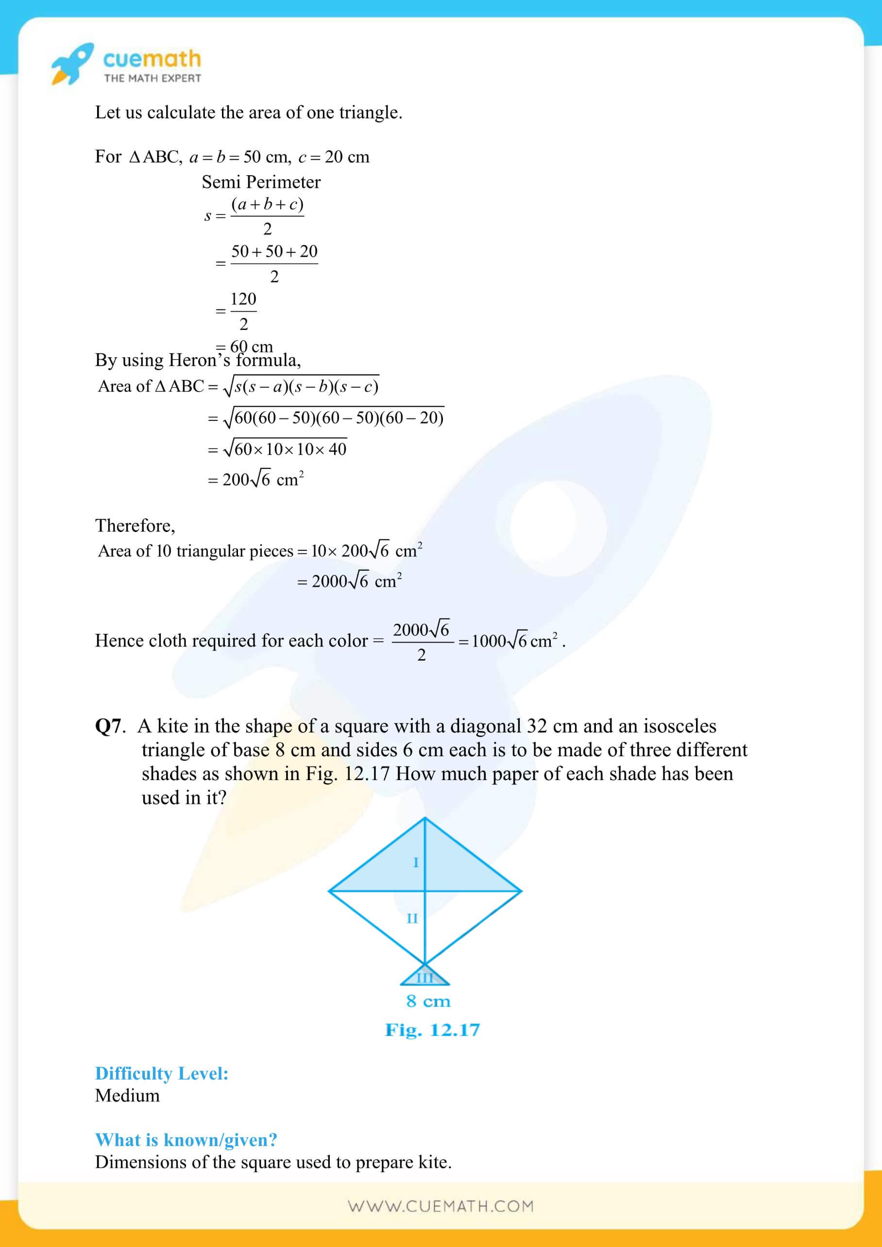 NCERT Solutions Class 9 Math Chapter 12 Herons Formula 17