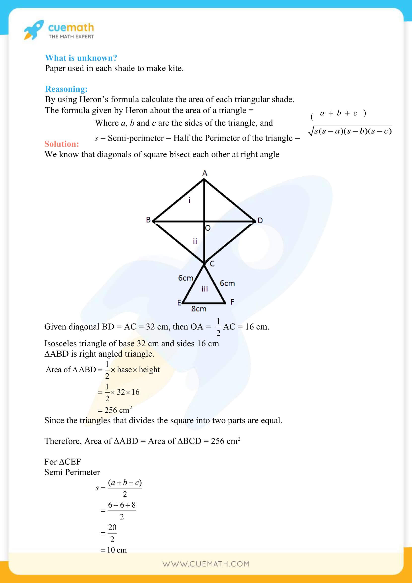 NCERT Solutions Class 9 Math Chapter 12 Herons Formula 18