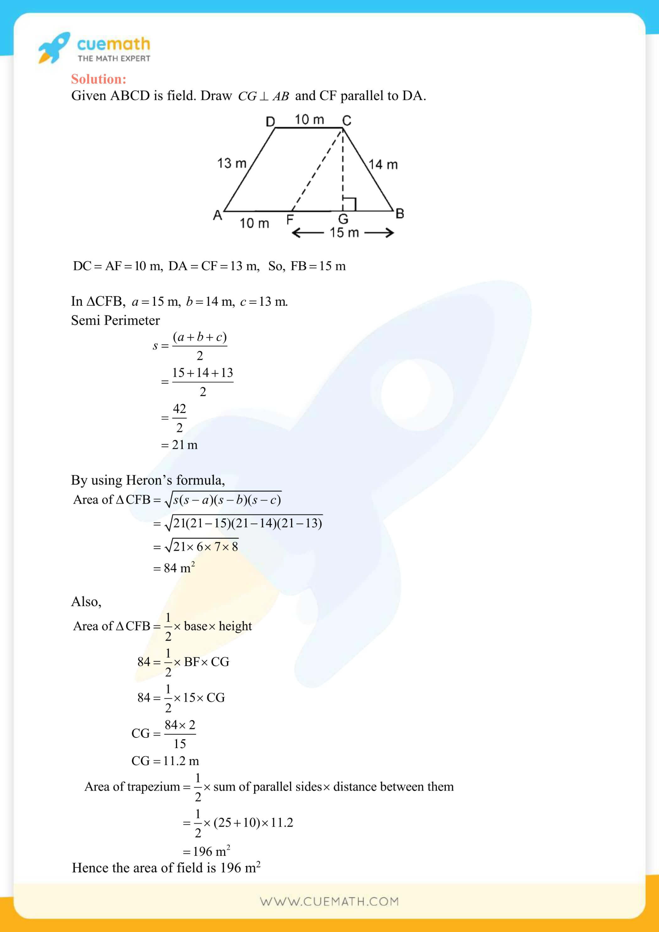 NCERT Solutions Class 9 Math Chapter 12 Herons Formula 21