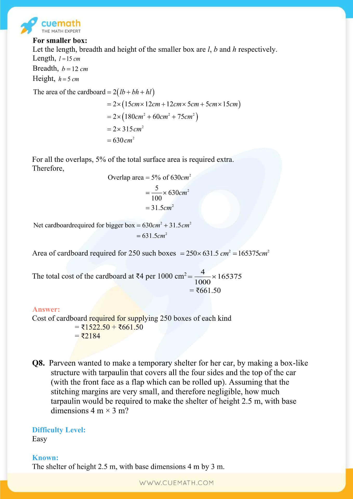 NCERT Solutions Class 9 Math Chapter 13 Exercise 13.1 10
