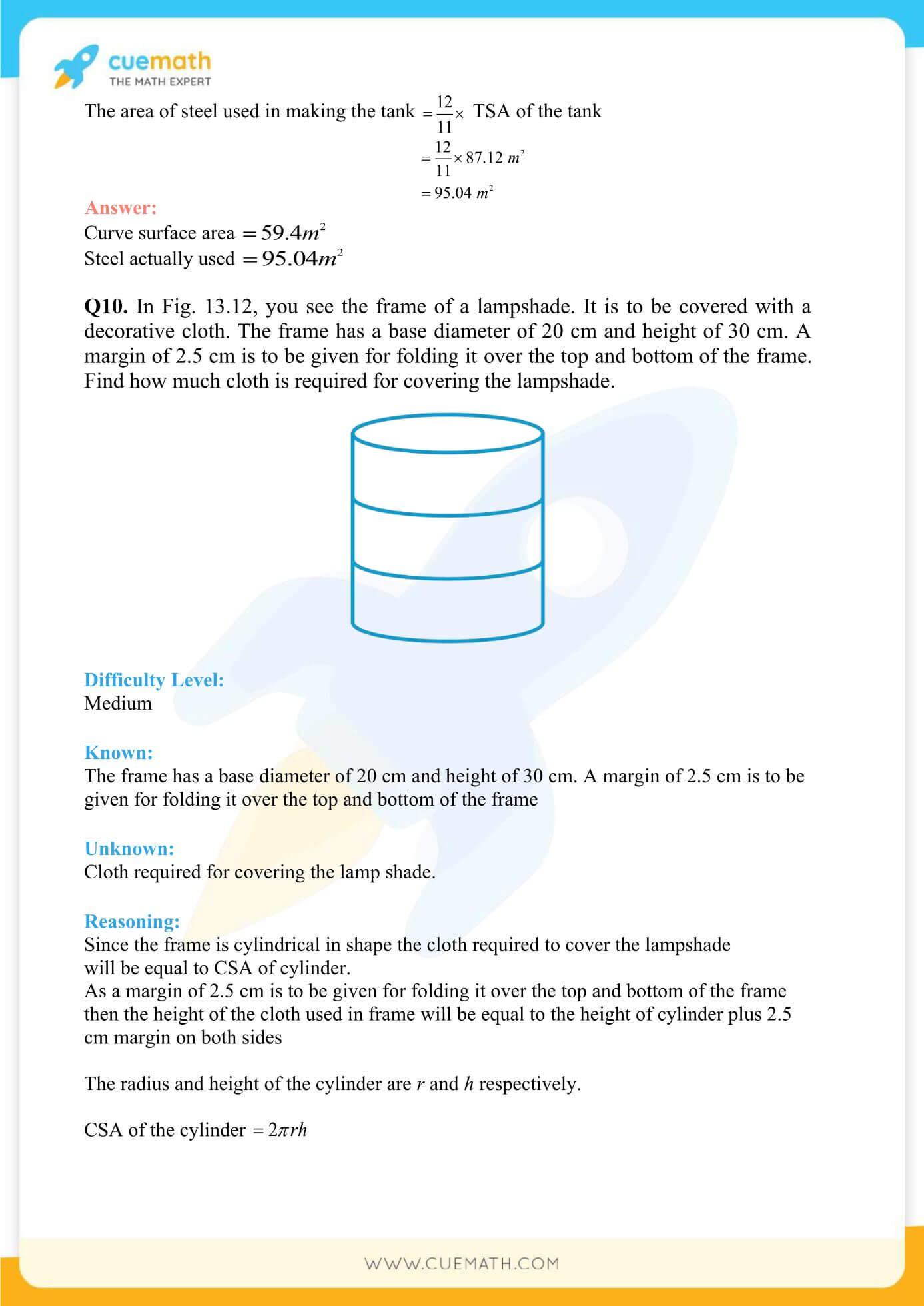 NCERT Solutions Class 9 Math Chapter 13 Surface Area And Volumes 23