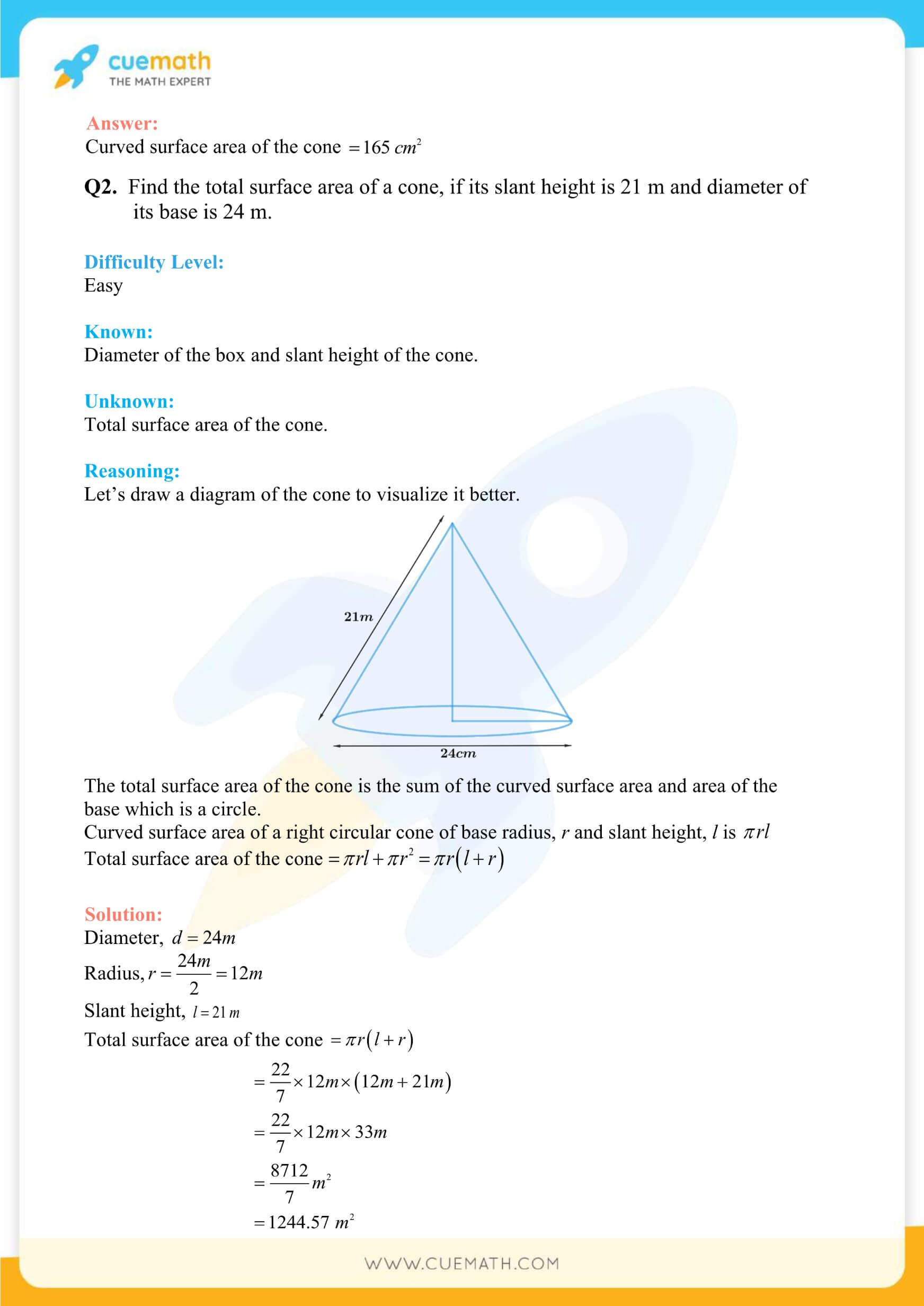 NCERT Solutions Class 9 Math Chapter 13 Surface Area And Volumes 27