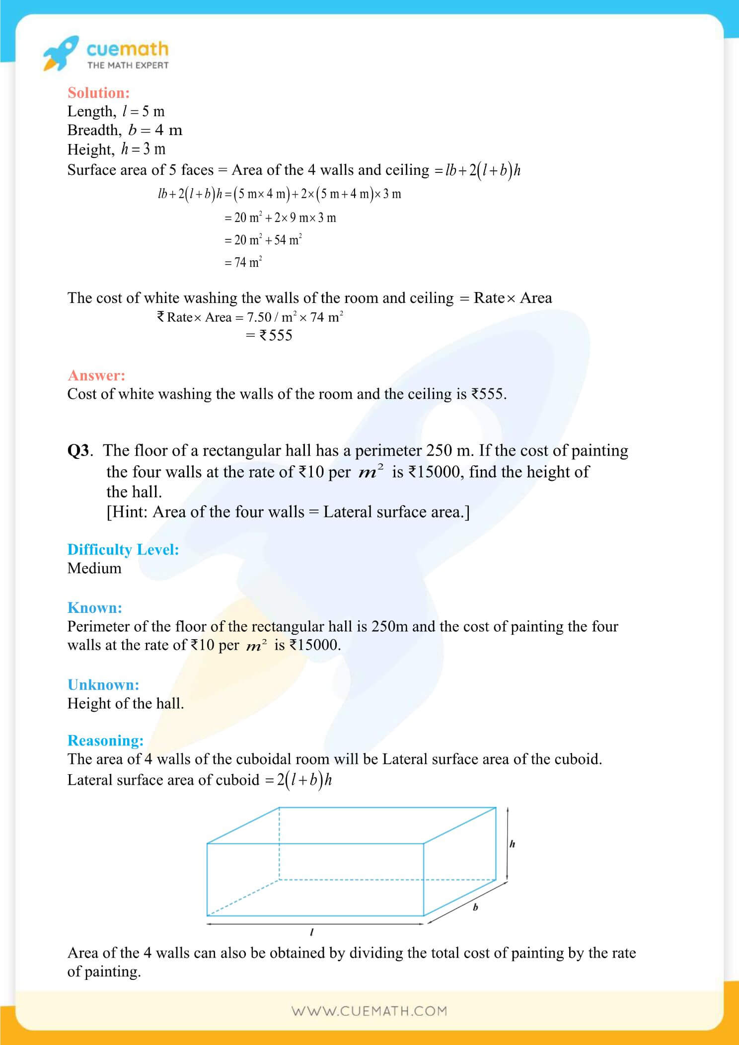 NCERT Solutions Class 9 Math Chapter 13 Surface Area And Volumes 3