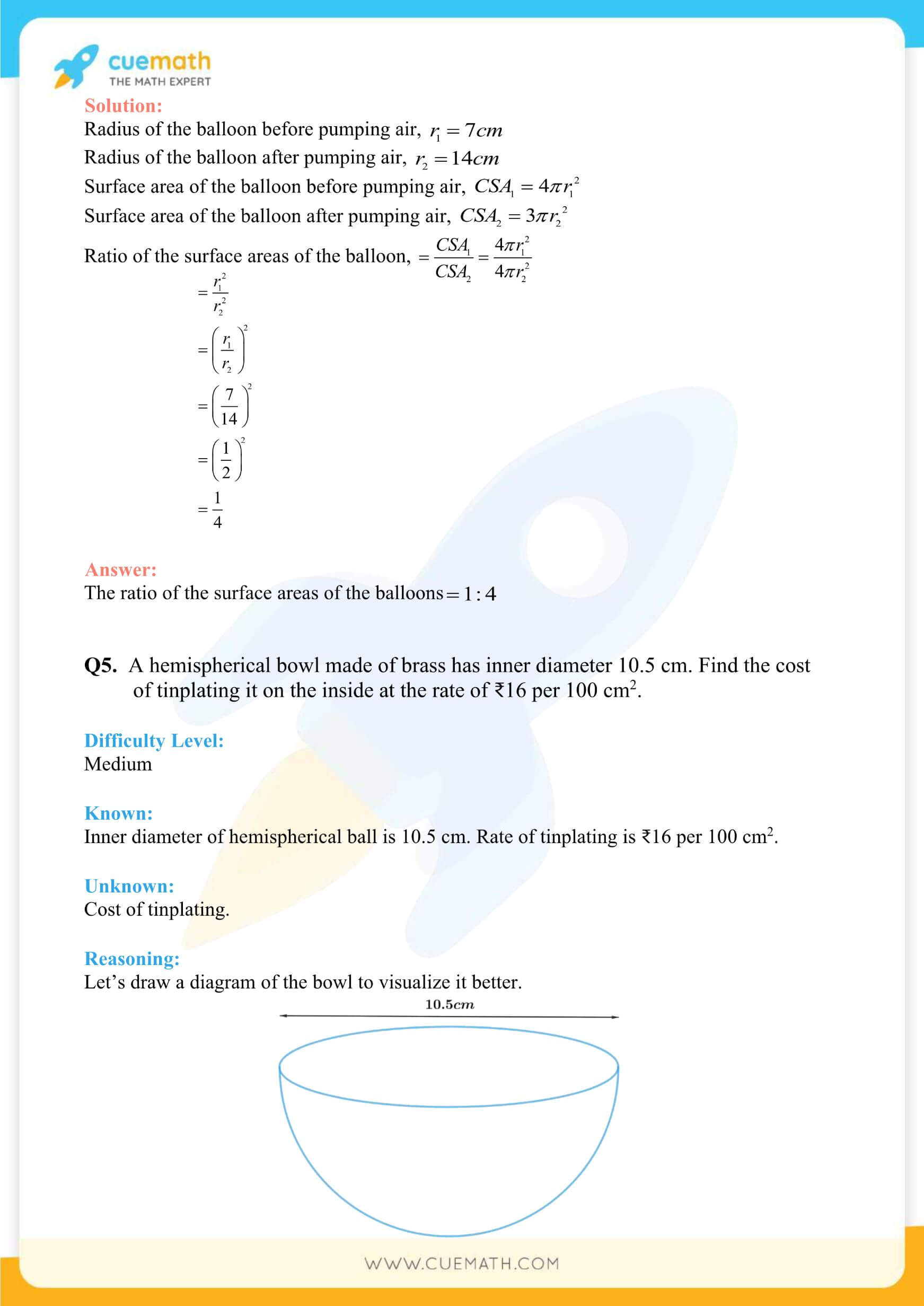 NCERT Solutions Class 9 Math Chapter 13 Surface Area And Volumes 40