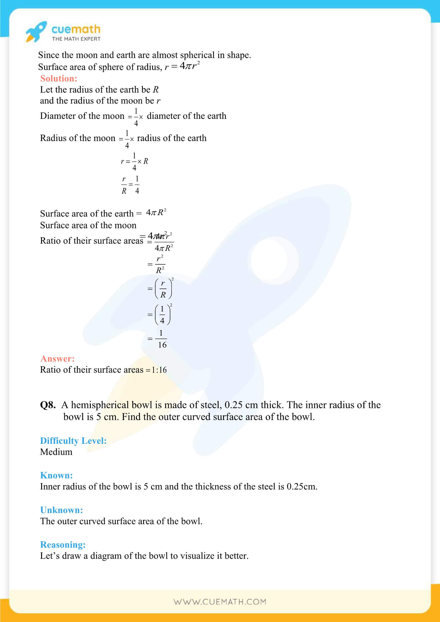 NCERT Solutions Class 9 Math Chapter 13 Surface Area And Volumes 43