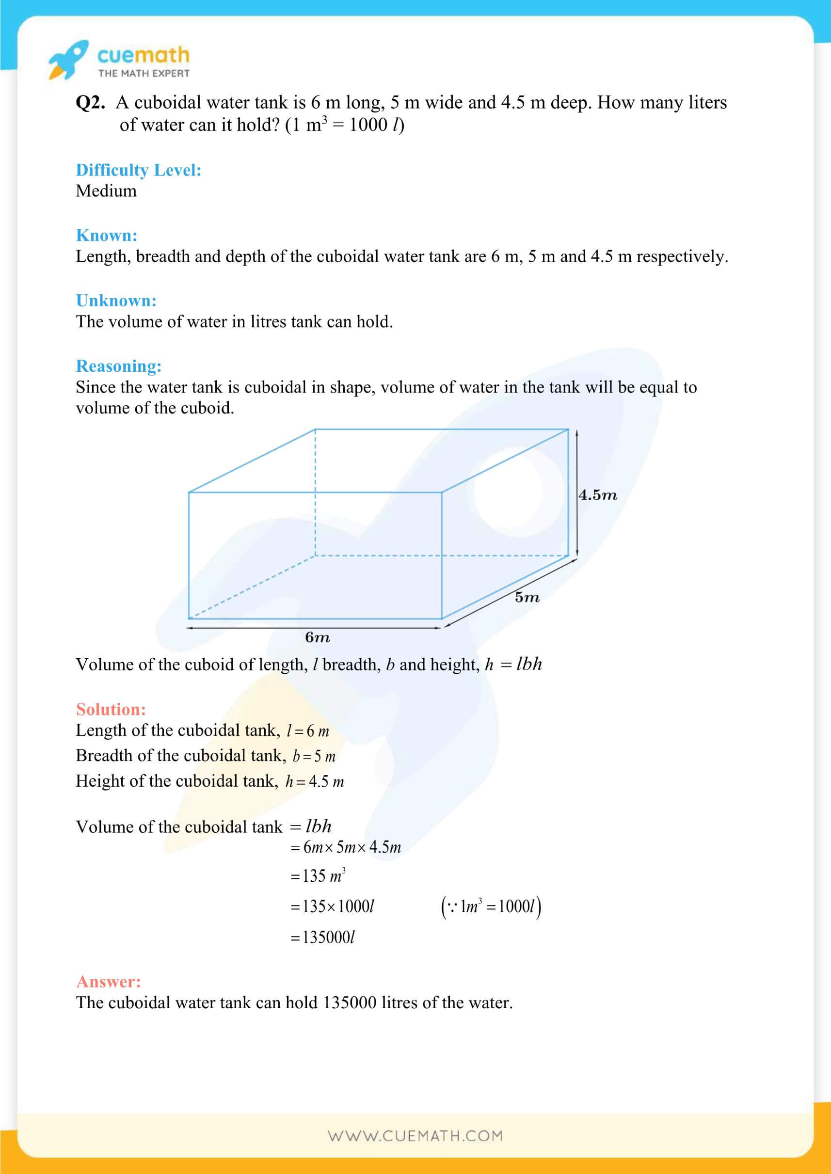 NCERT Solutions Class 9 Math Chapter 13 Surface Area And Volumes 47