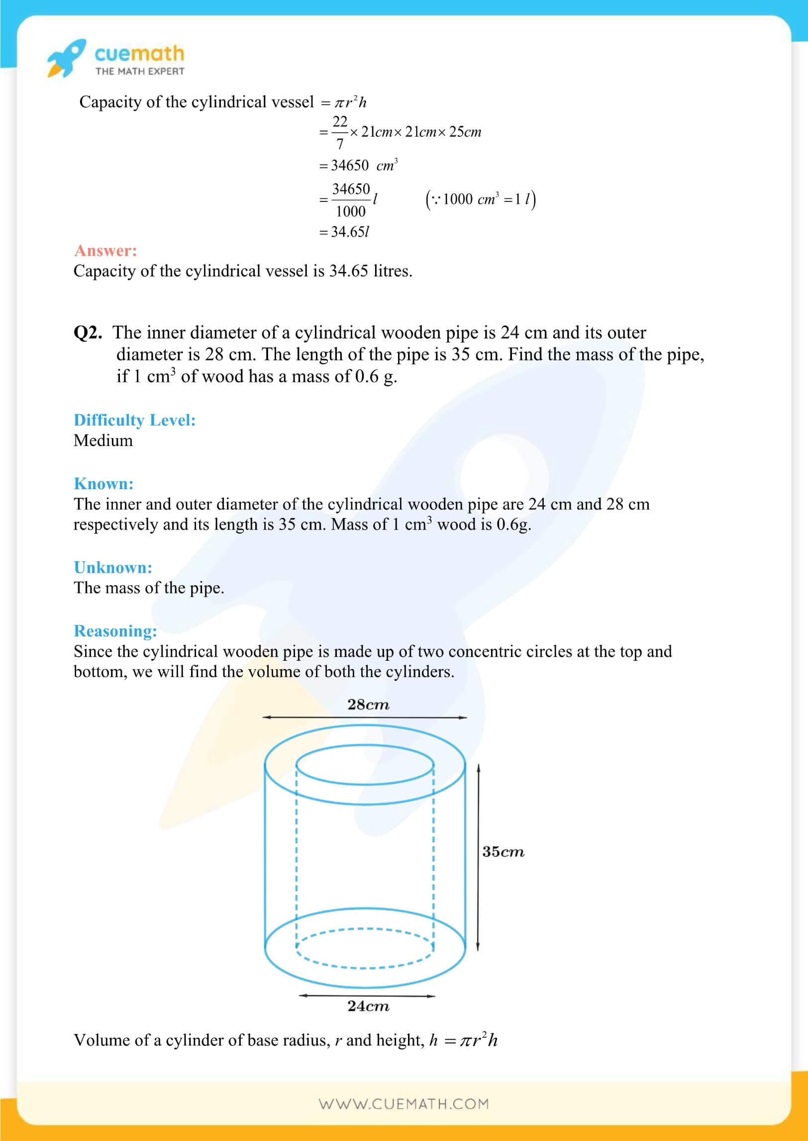 NCERT Solutions Class 9 Math Chapter 13 Surface Area And Volumes 57