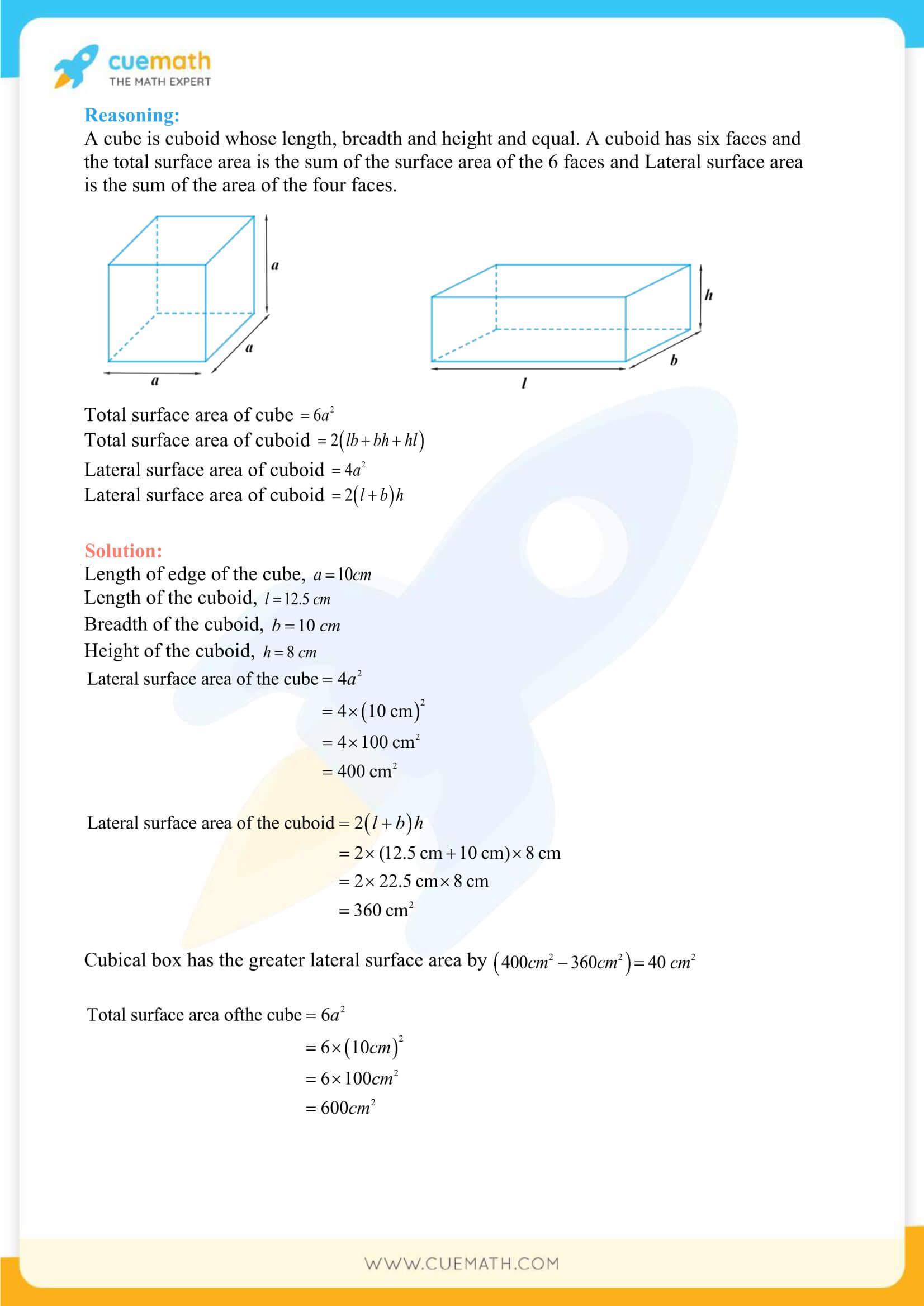 NCERT Solutions Class 9 Math Chapter 13 Exercise 13.1 6