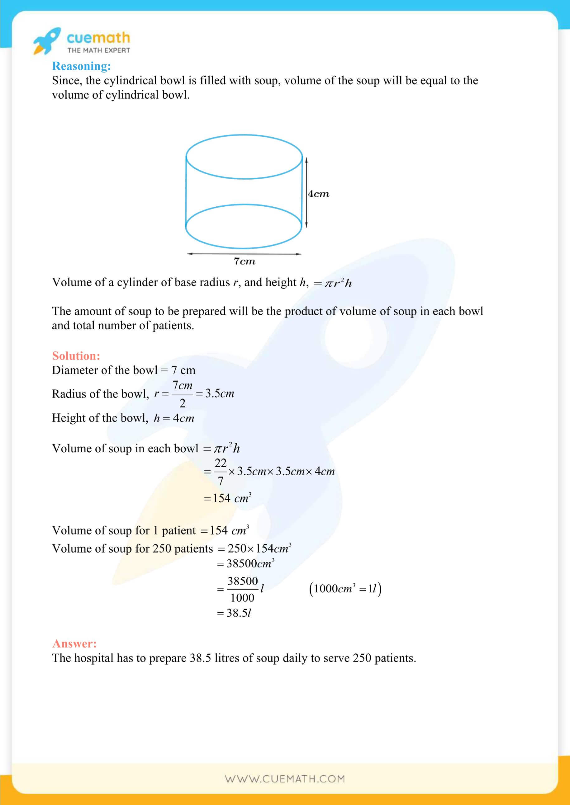 NCERT Solutions Class 9 Math Chapter 13 Surface Area And Volumes 66