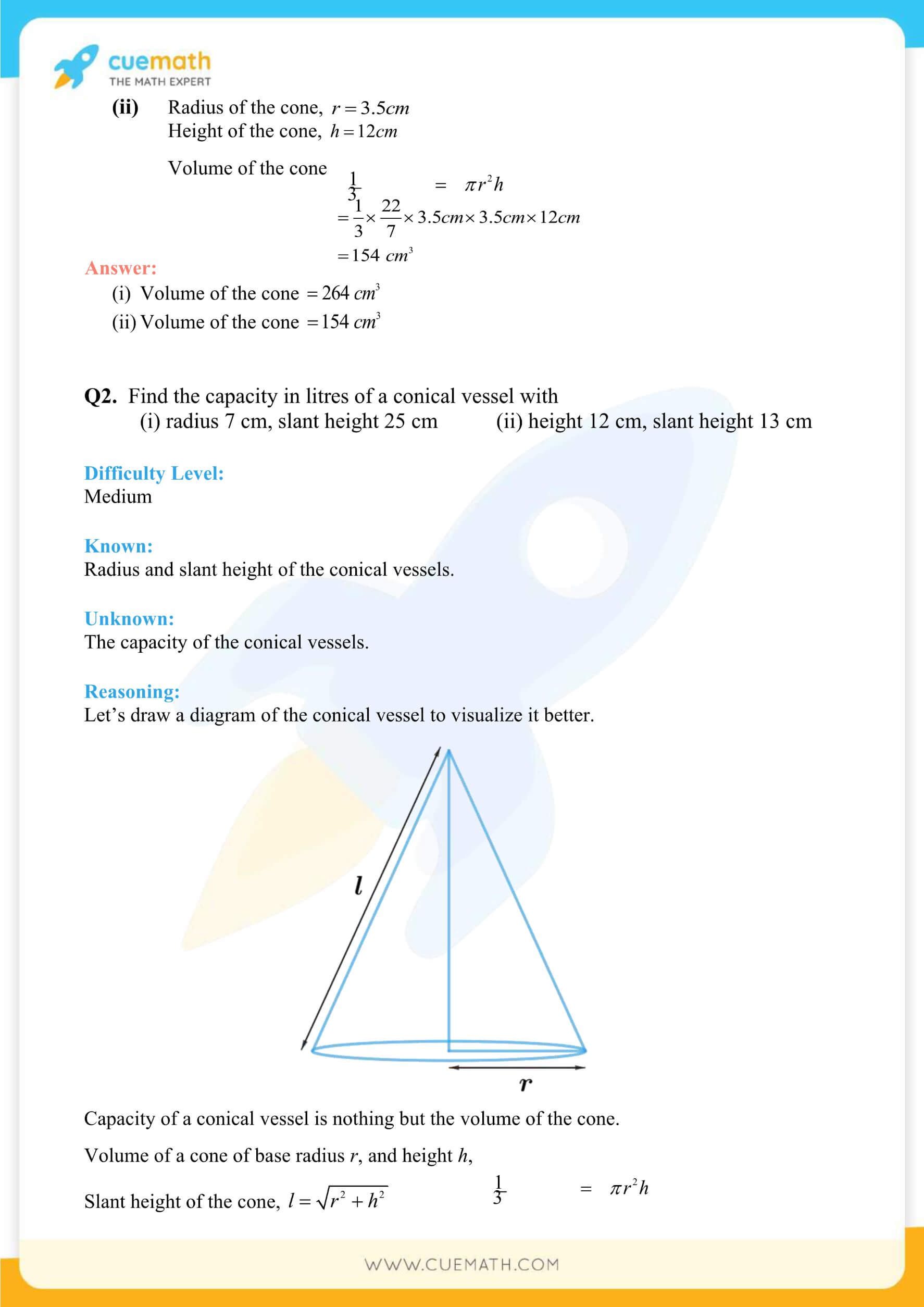 NCERT Solutions Class 9 Math Chapter 13 Surface Area And Volumes 68