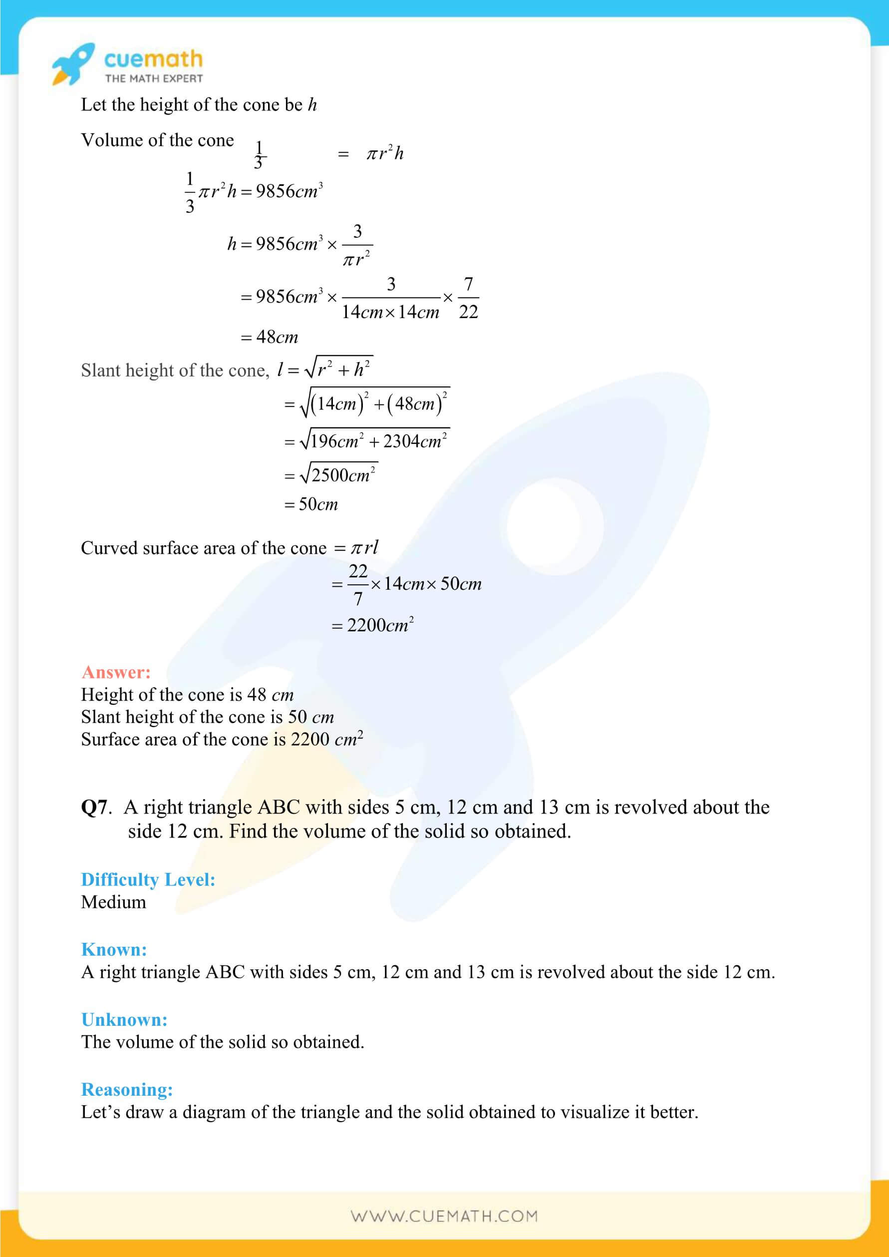 NCERT Solutions Class 9 Math Chapter 13 Exercise 13.7 74