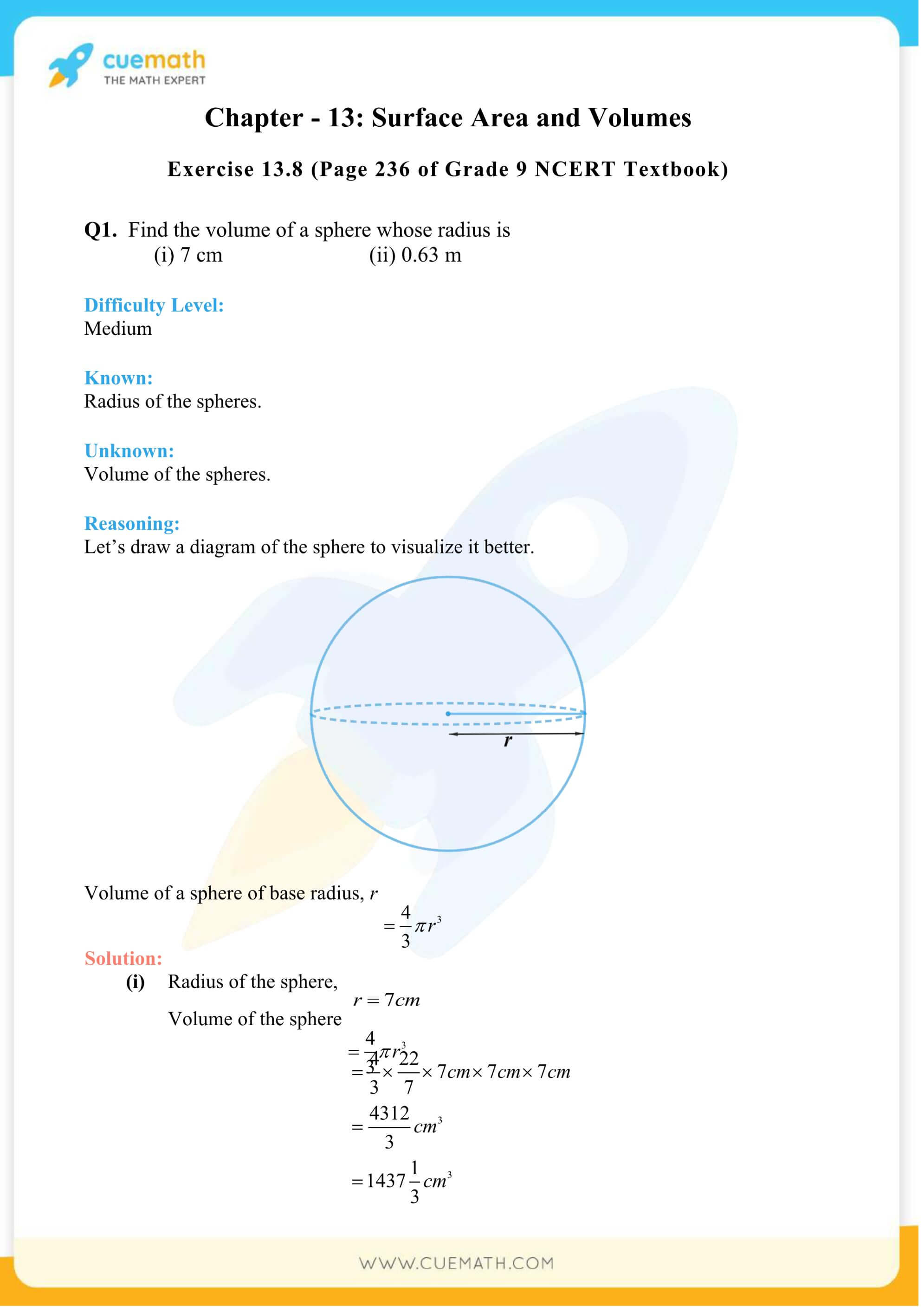 NCERT Solutions Class 9 Math Chapter 13 Surface Area And Volumes 78