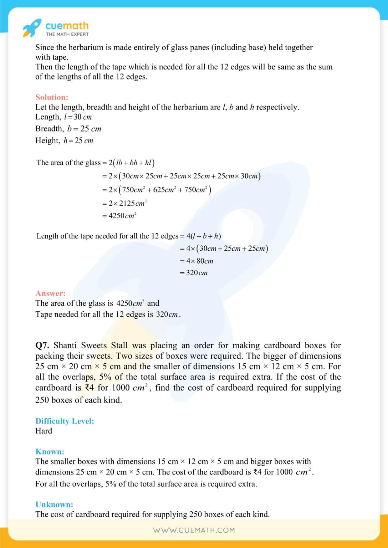 NCERT Solutions Class 9 Math Chapter 13 Surface Area And Volumes 8