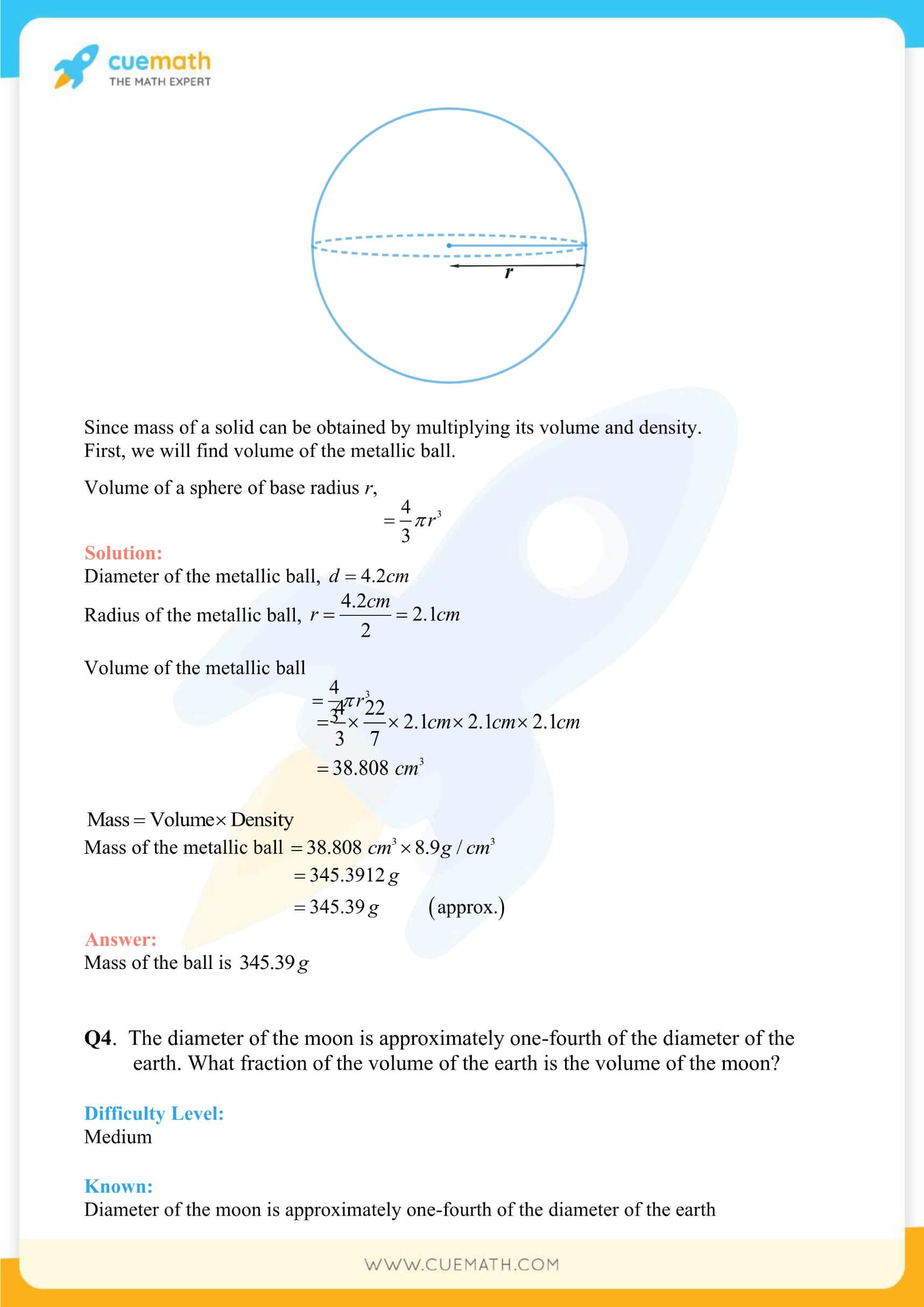 NCERT Solutions Class 9 Math Chapter 13 Surface Area And Volumes 81